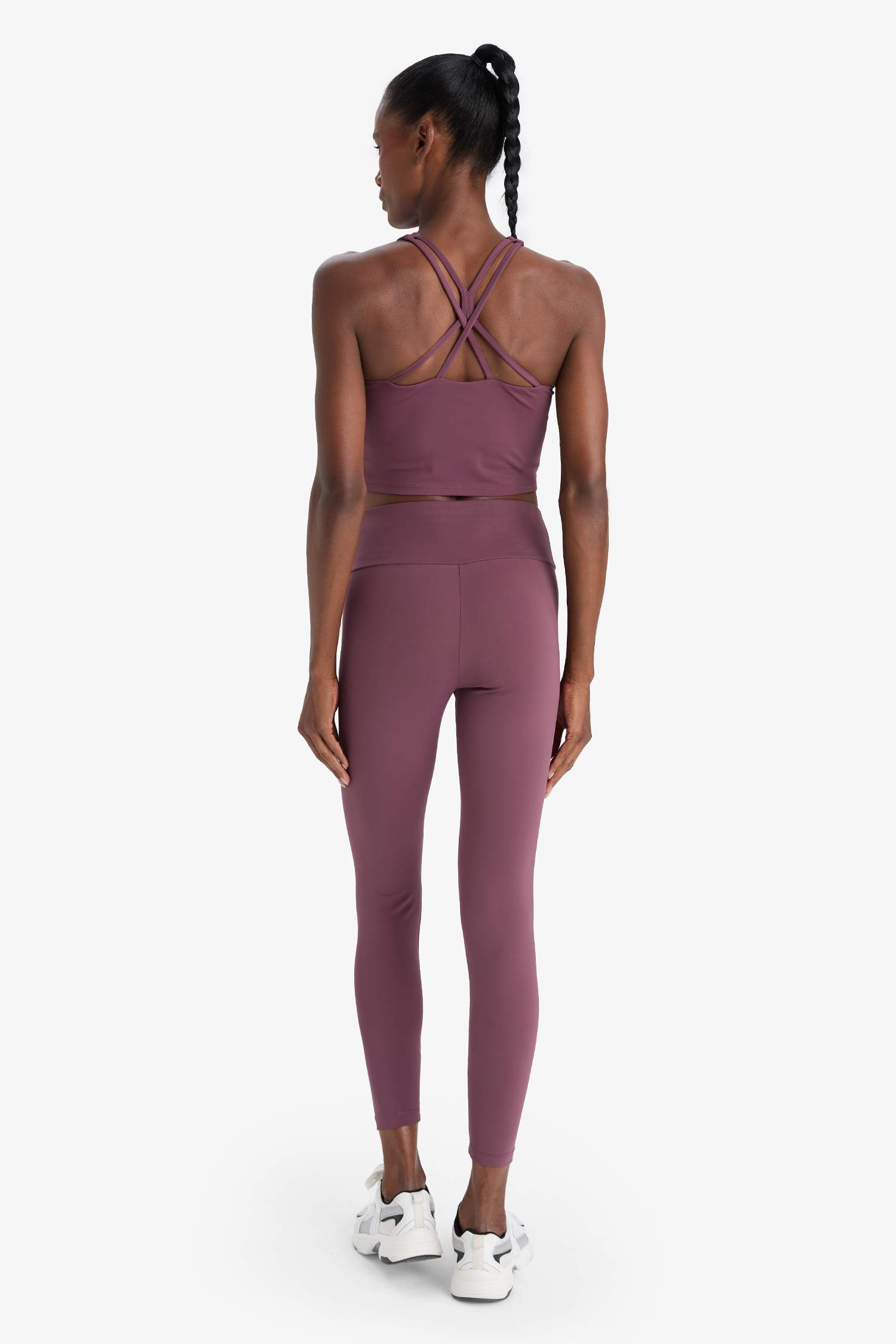 DeFactoFit Toparlayıcı Yüksek Bel Esnek Kumaş Basic Sporcu Tayt