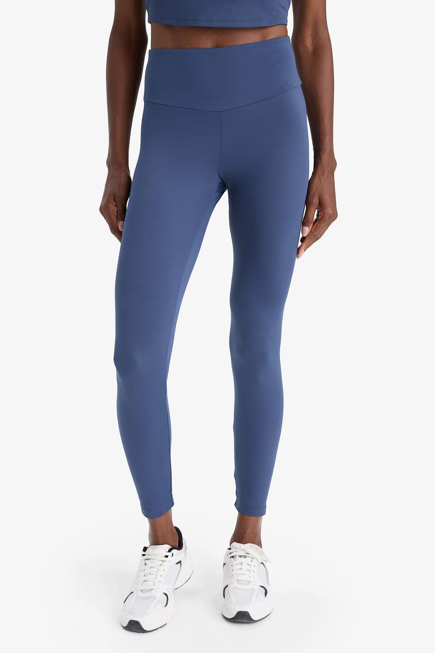 DeFactoFit Toparlayıcı Yüksek Bel Esnek Kumaş Basic Sporcu Tayt