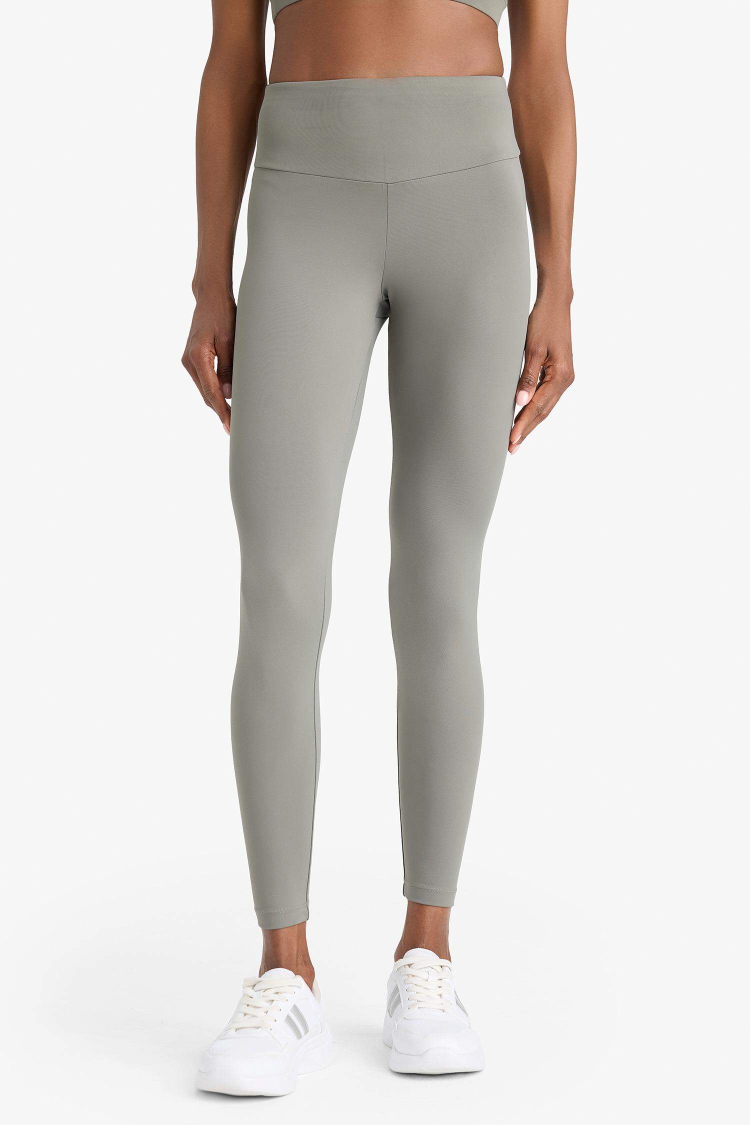 DeFactoFit Toparlayıcı Yüksek Bel Esnek Kumaş Basic Sporcu Tayt