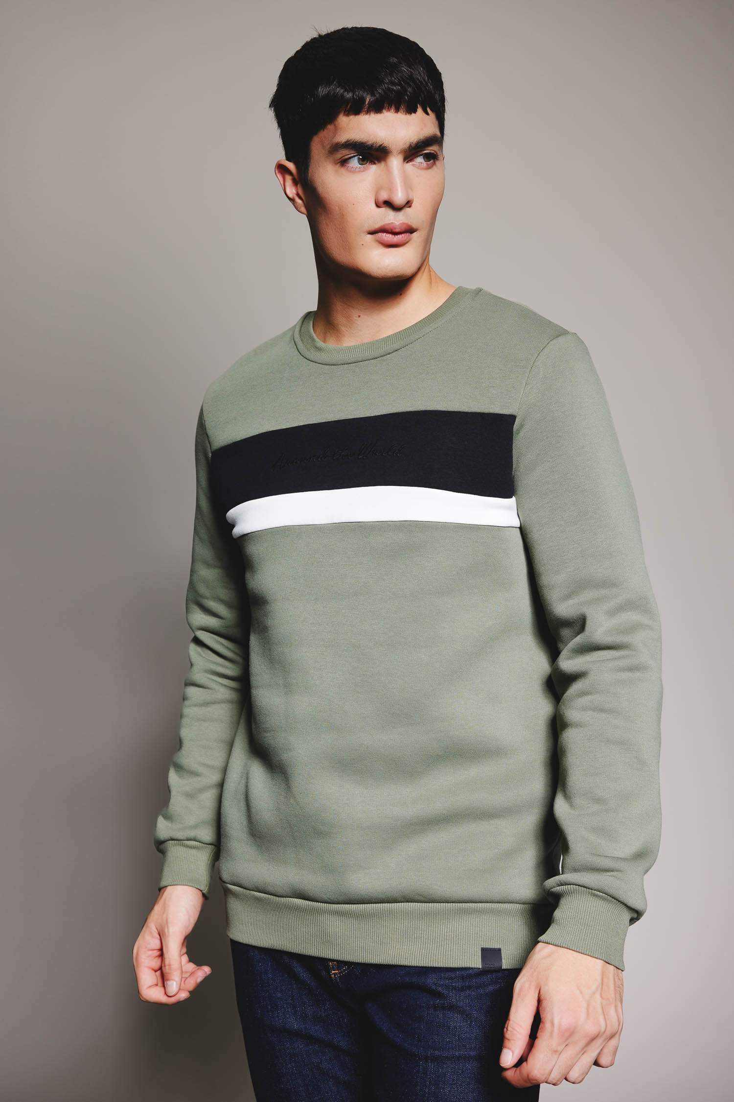 سويت شيرت بقصة عادية برقبة مستديرة