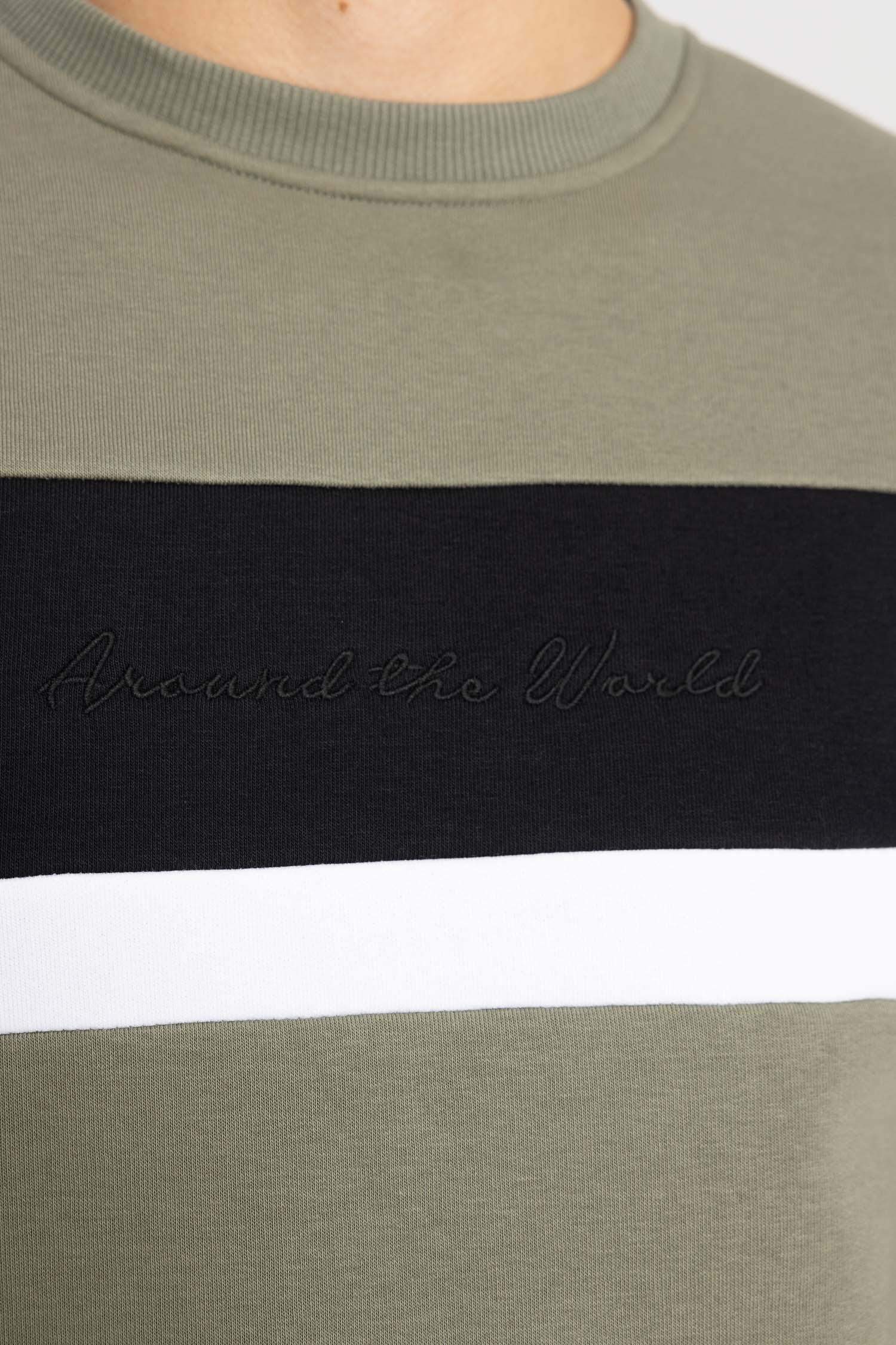 سويت شيرت بقصة عادية برقبة مستديرة