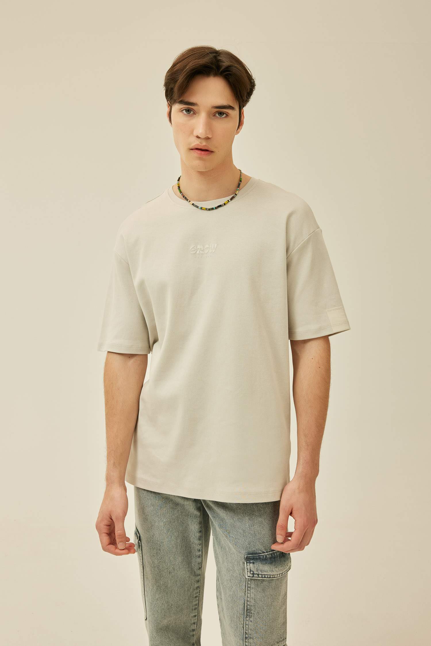 Comfort Regular Fit Crew Neck Printed Heavy Fabric T-Shirt