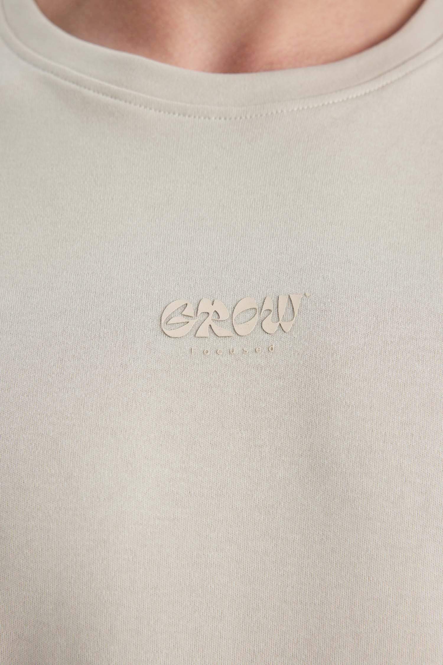 Comfort Regular Fit Crew Neck Printed Heavy Fabric T-Shirt