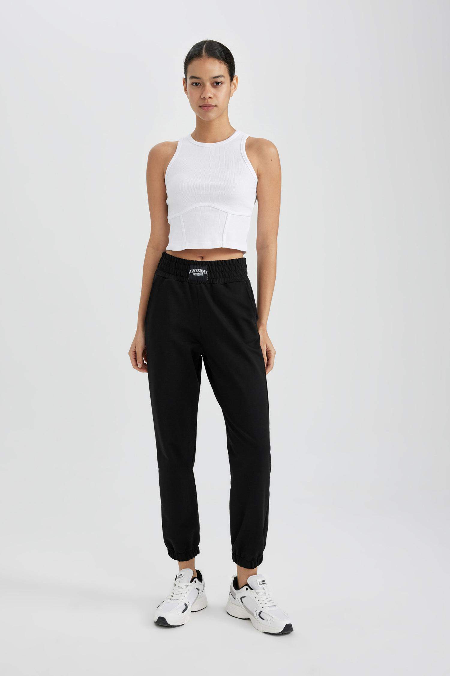 Crop top De Sport Slim à Col Rond De Defactofit