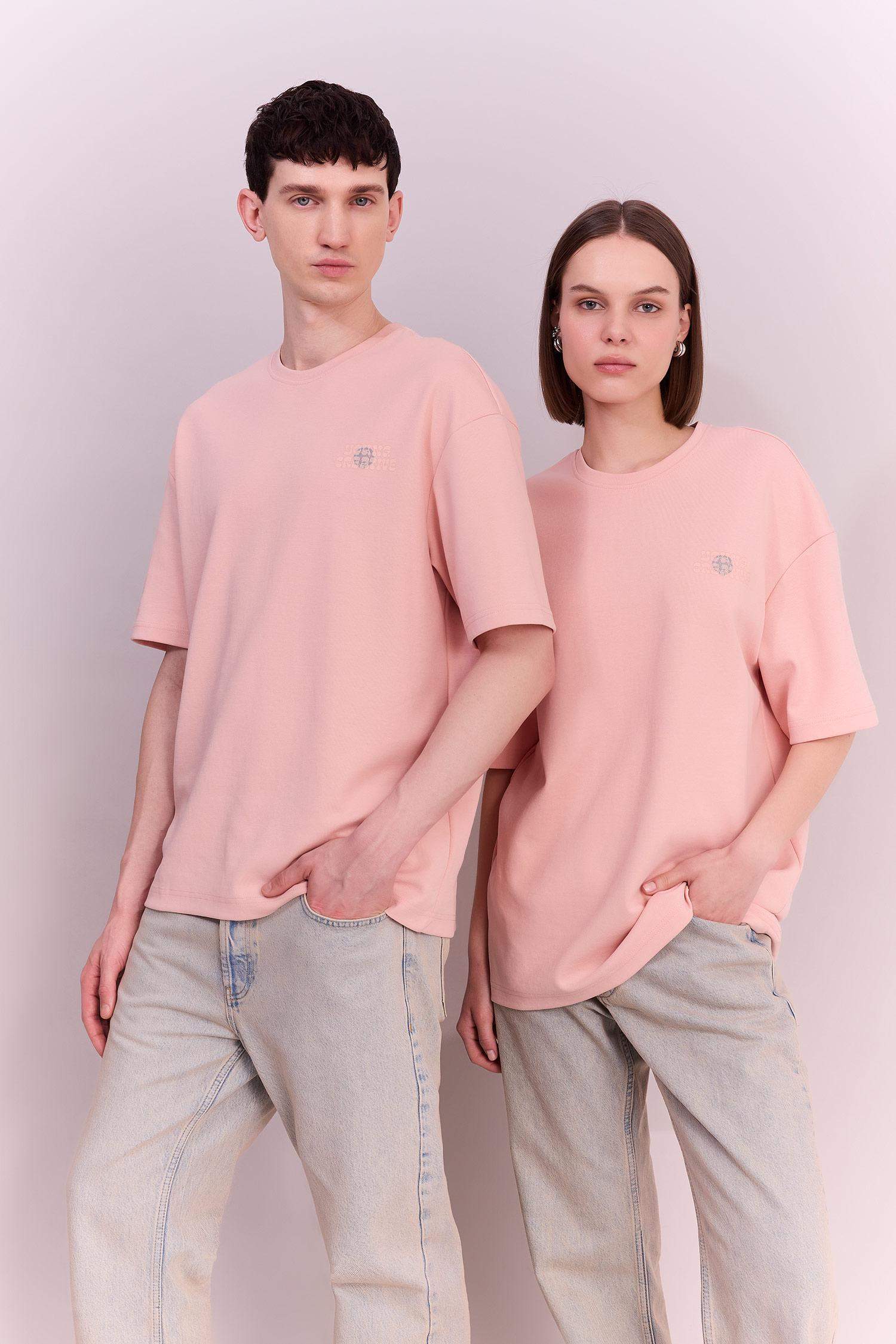 Comfort Regular Fit Crew Neck Printed Heavy Fabric T-Shirt