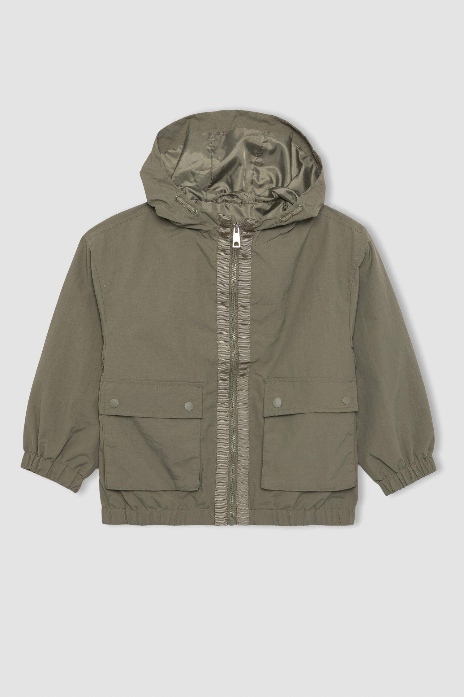 Kız Çocuk Su Geçirmez Kapüşonlu Yağmurluk