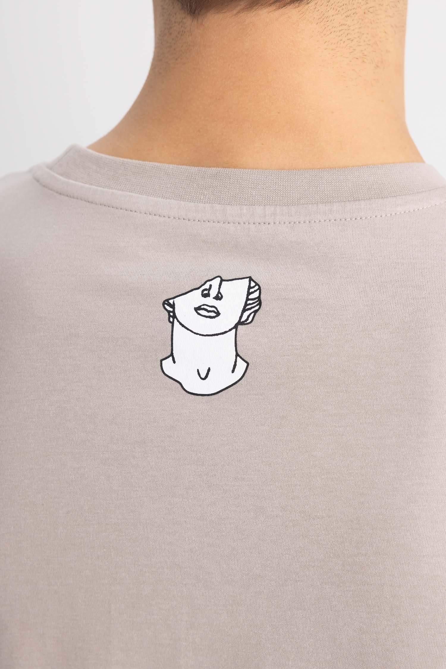 تيشيرت قصة عادية جيرسي برقبة مستديرة