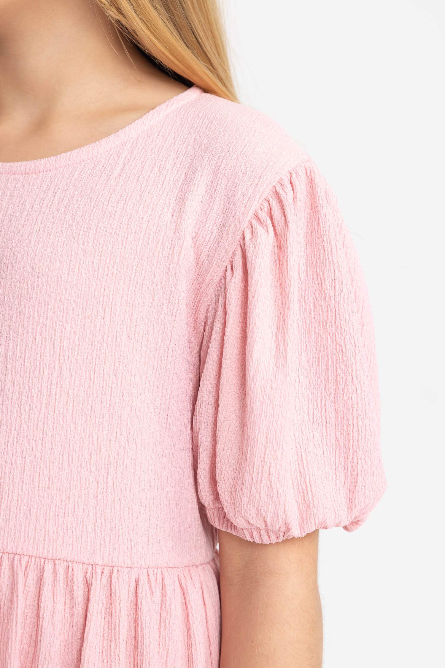 Regular Fit Short Sleeve Knitted Dress