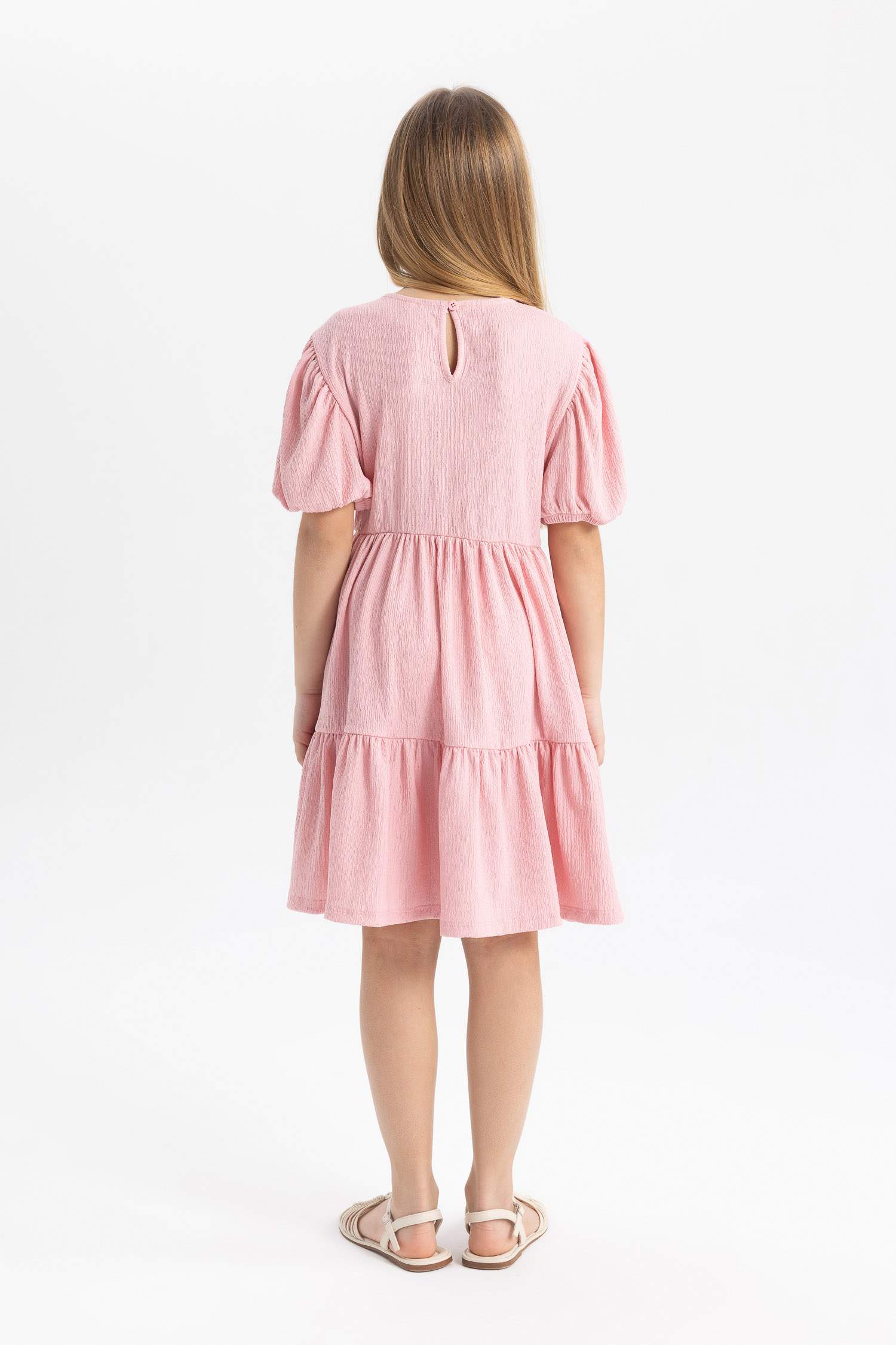 Regular Fit Short Sleeve Knitted Dress