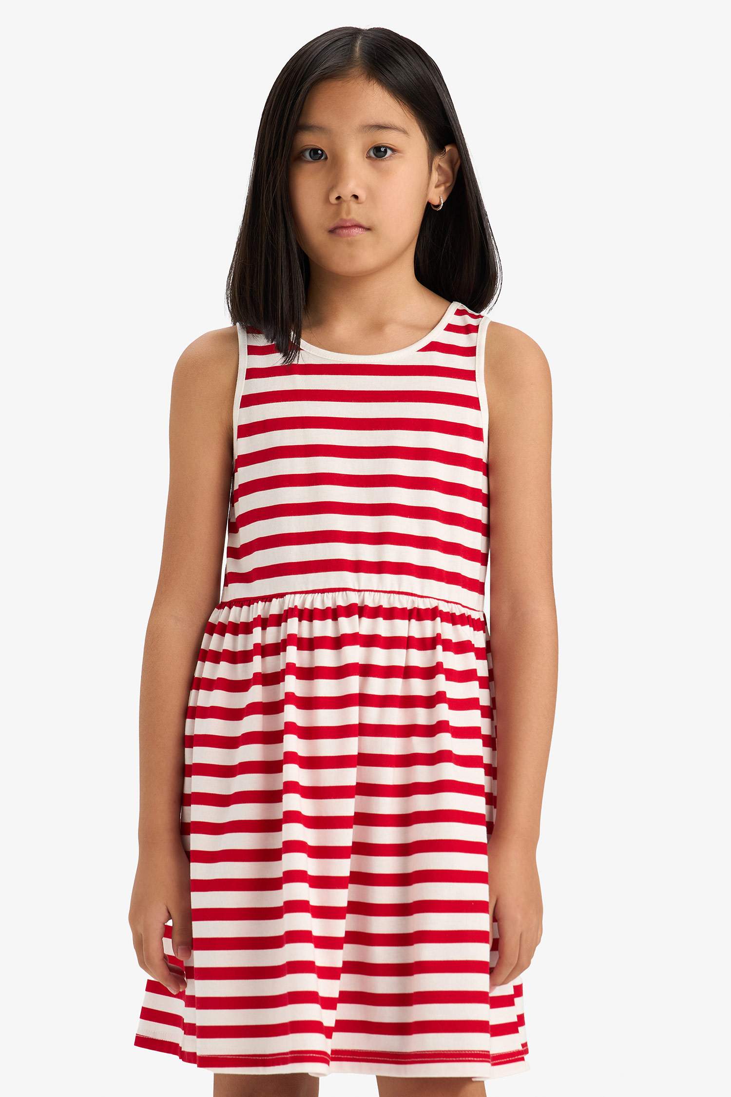 Regular Fit Sleeveless Knitted Dress