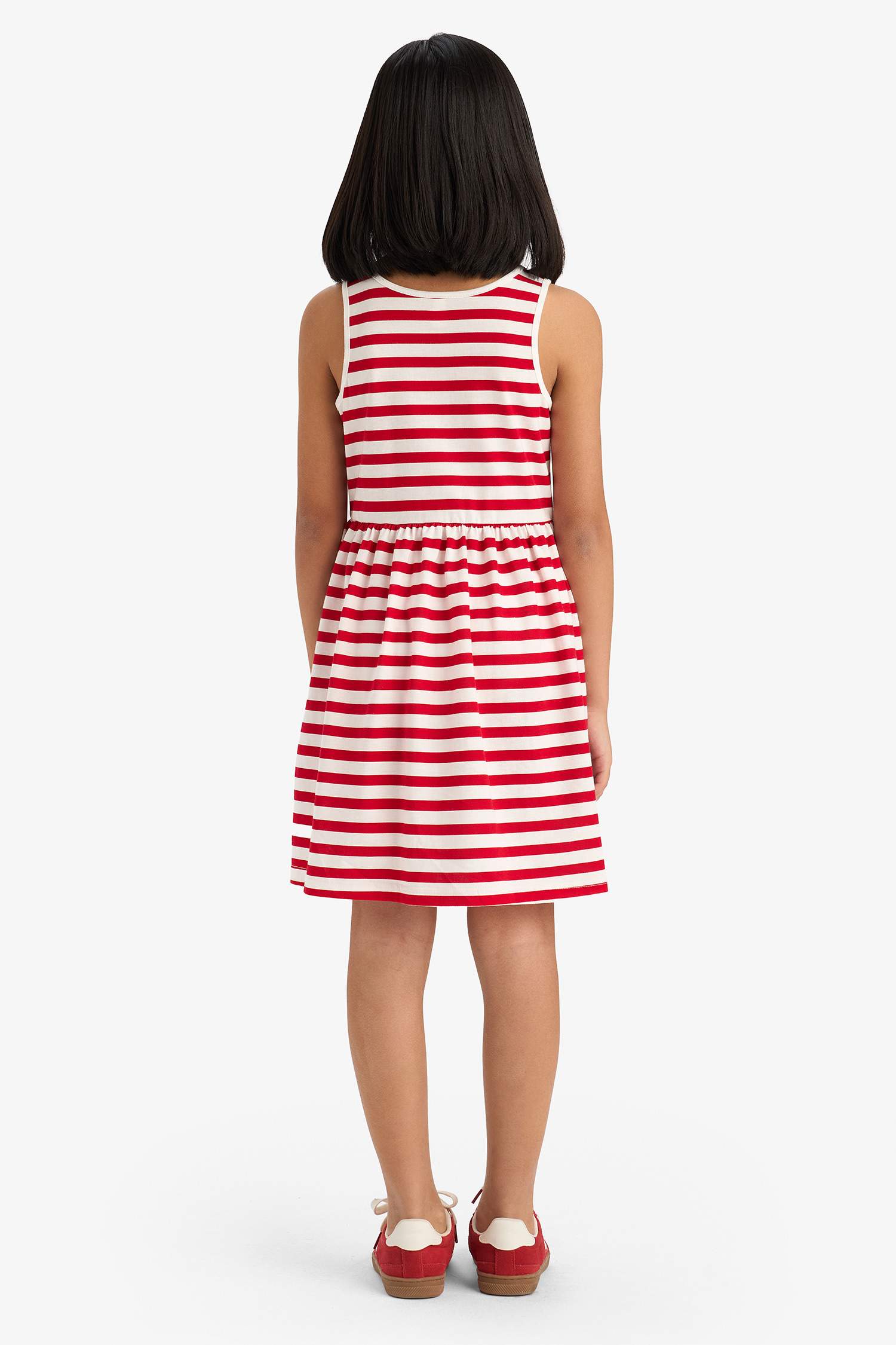 Regular Fit Sleeveless Knitted Dress