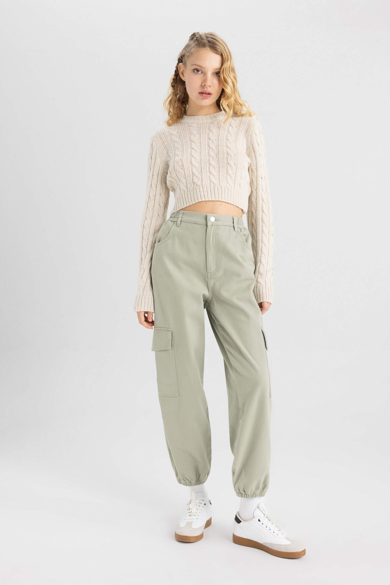 Cargo Jogger Gabardine Trousers