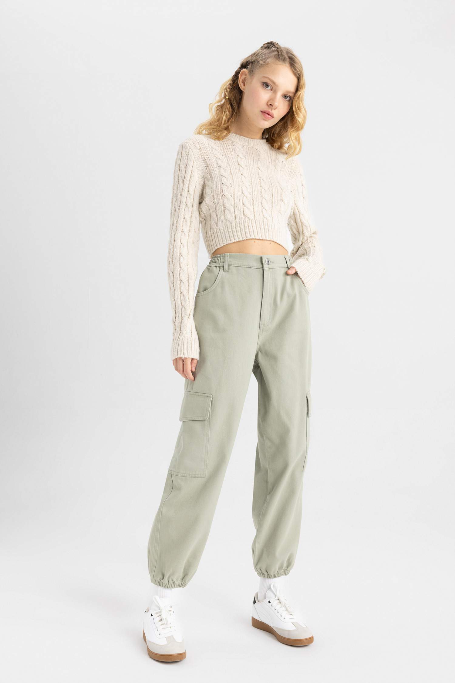 Cargo Jogger Gabardine Trousers