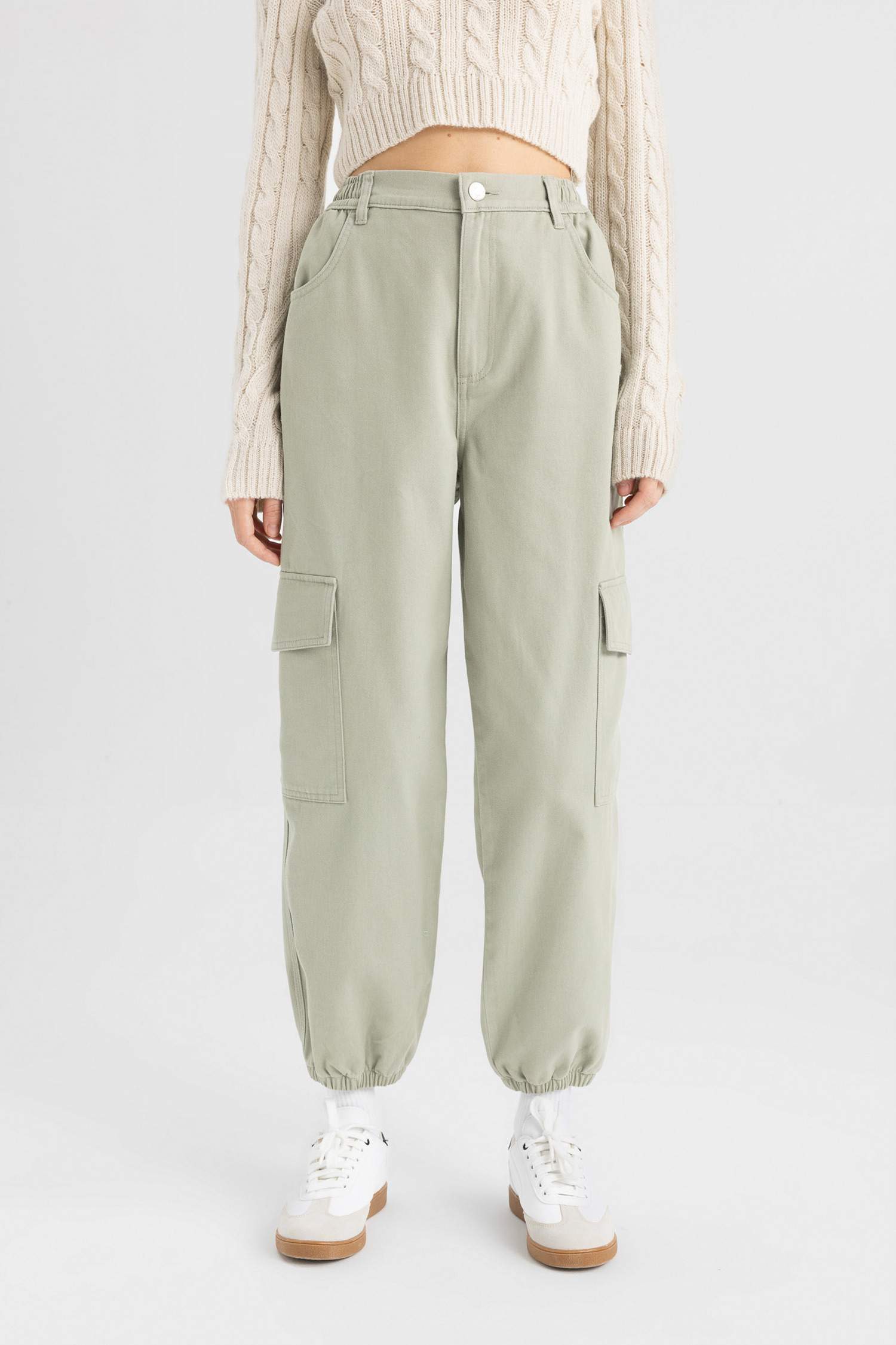 Cargo Jogger Gabardine Trousers