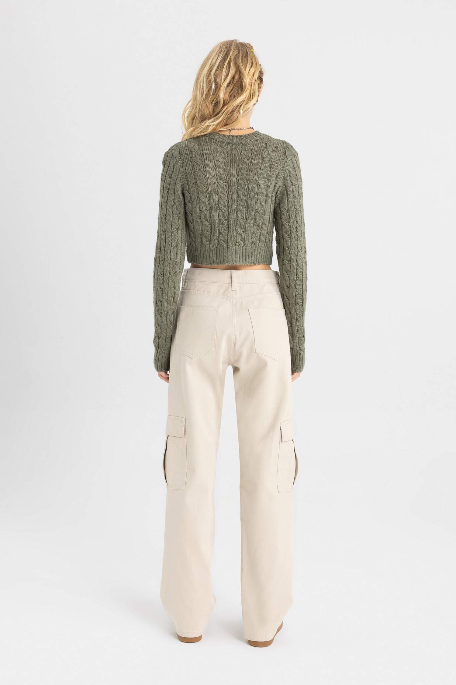 Брюки карго прямого кроя из габардина, Coool