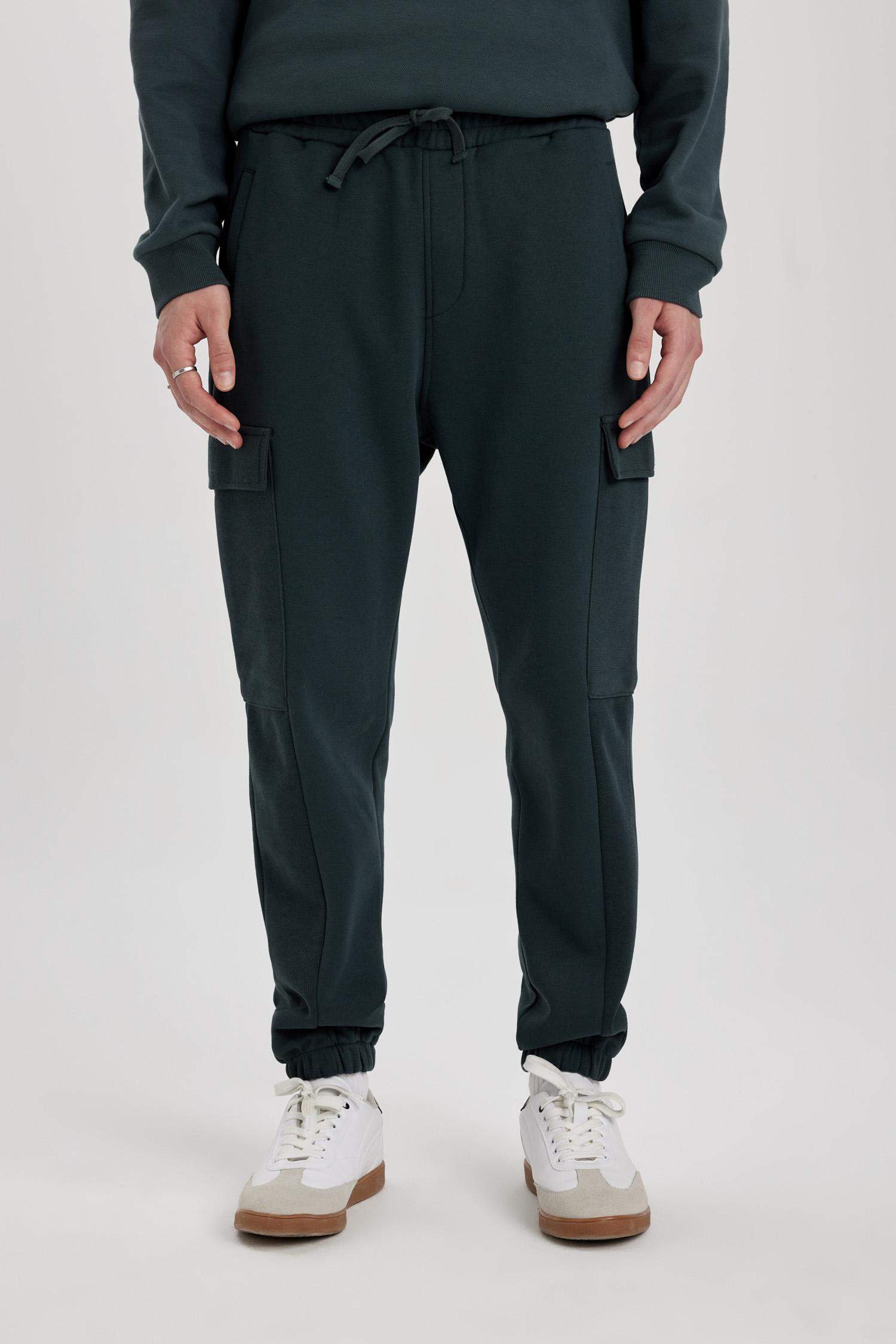 Regular Fit Flannel Pocket Long Leg Sweatpants