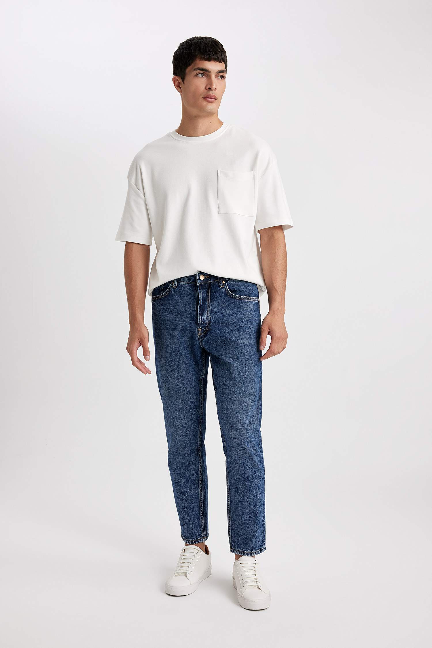 90’S Slim Fit Denim Trousers