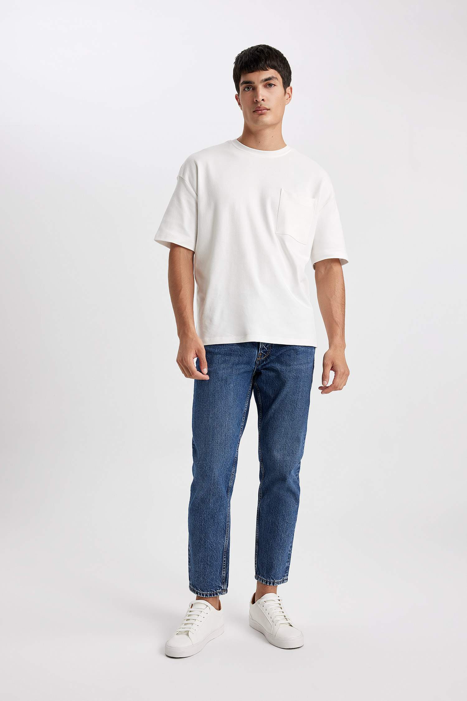 90’S Slim Fit Denim Trousers