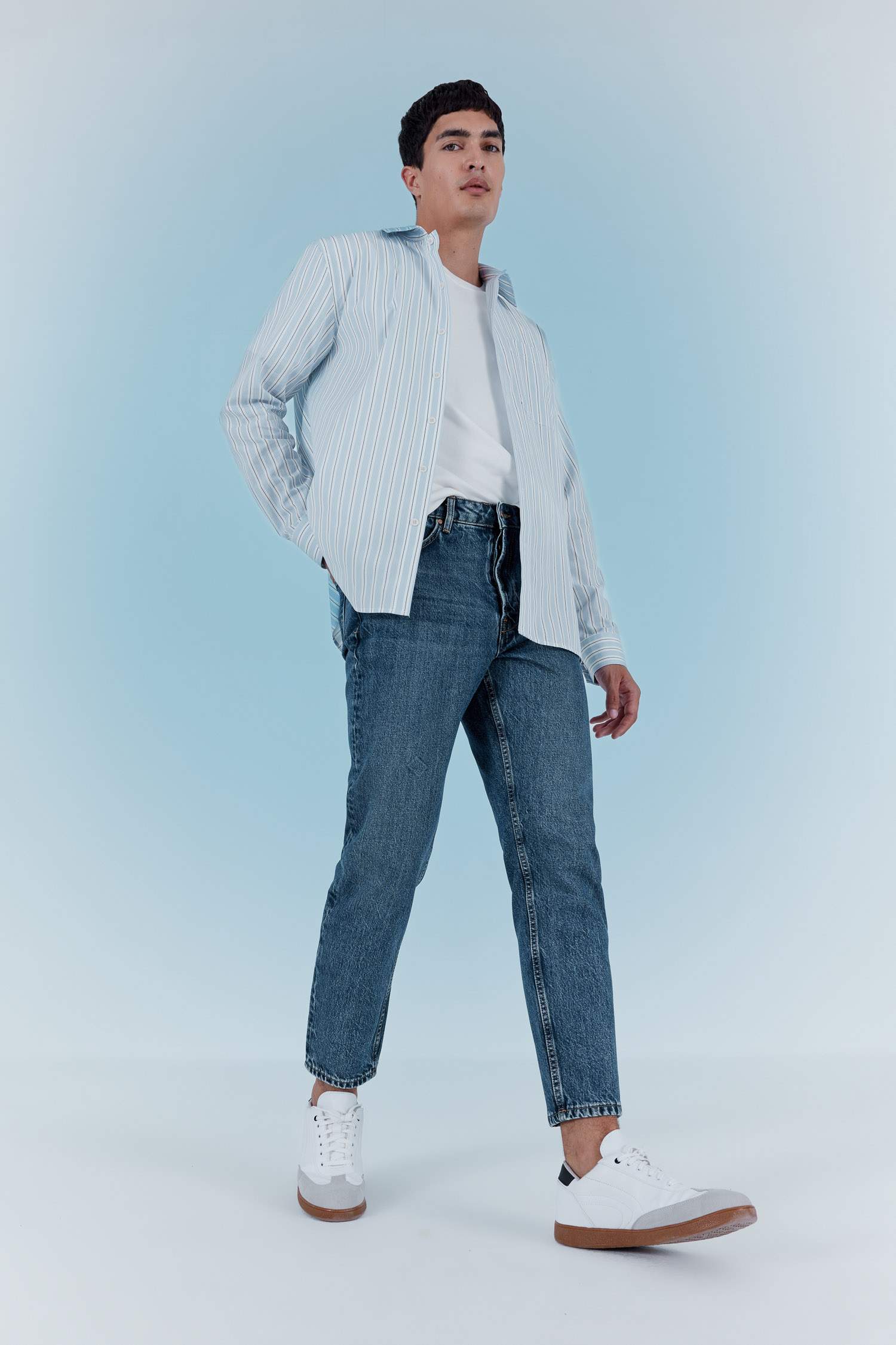 90’S Slim Fit Denim Trousers