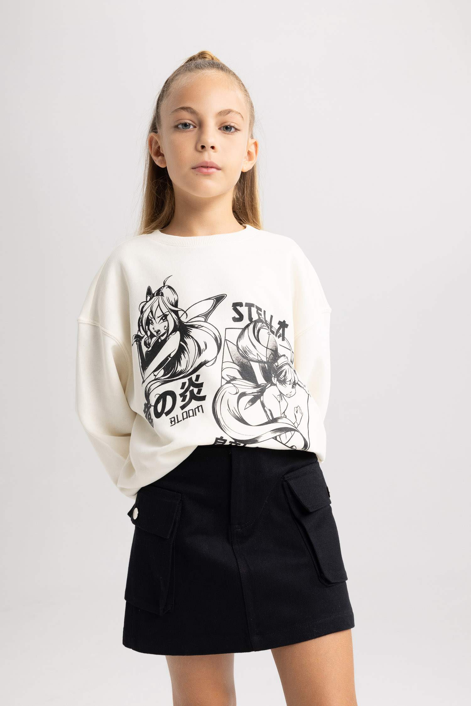 Юбка из габардина для девочек