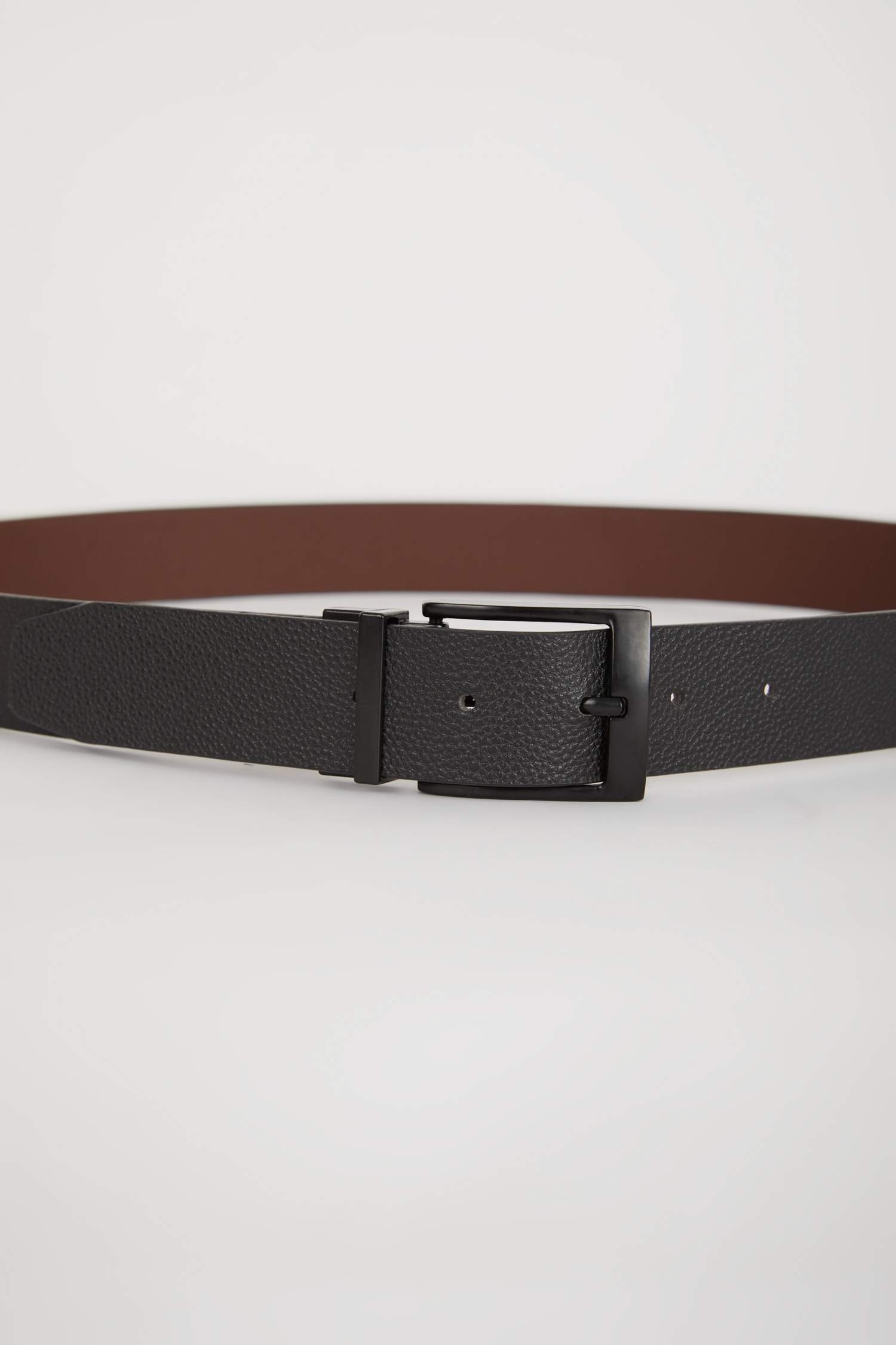 Erkek Çift taraflı Toka Suni Deri Çift Taraflı Klasik Kemer