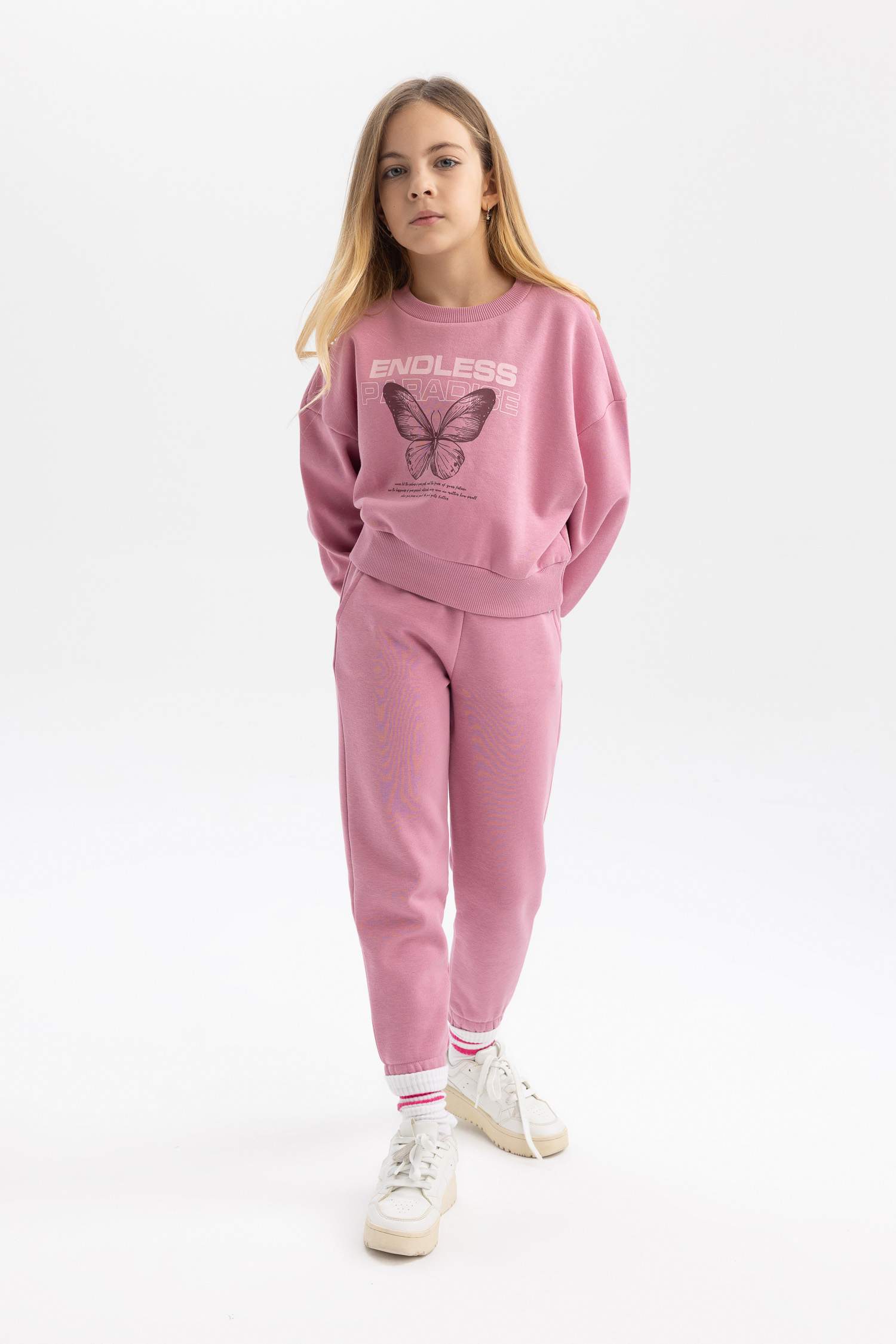 Kız Çocuk Kalın Jogger Eşofman Altı