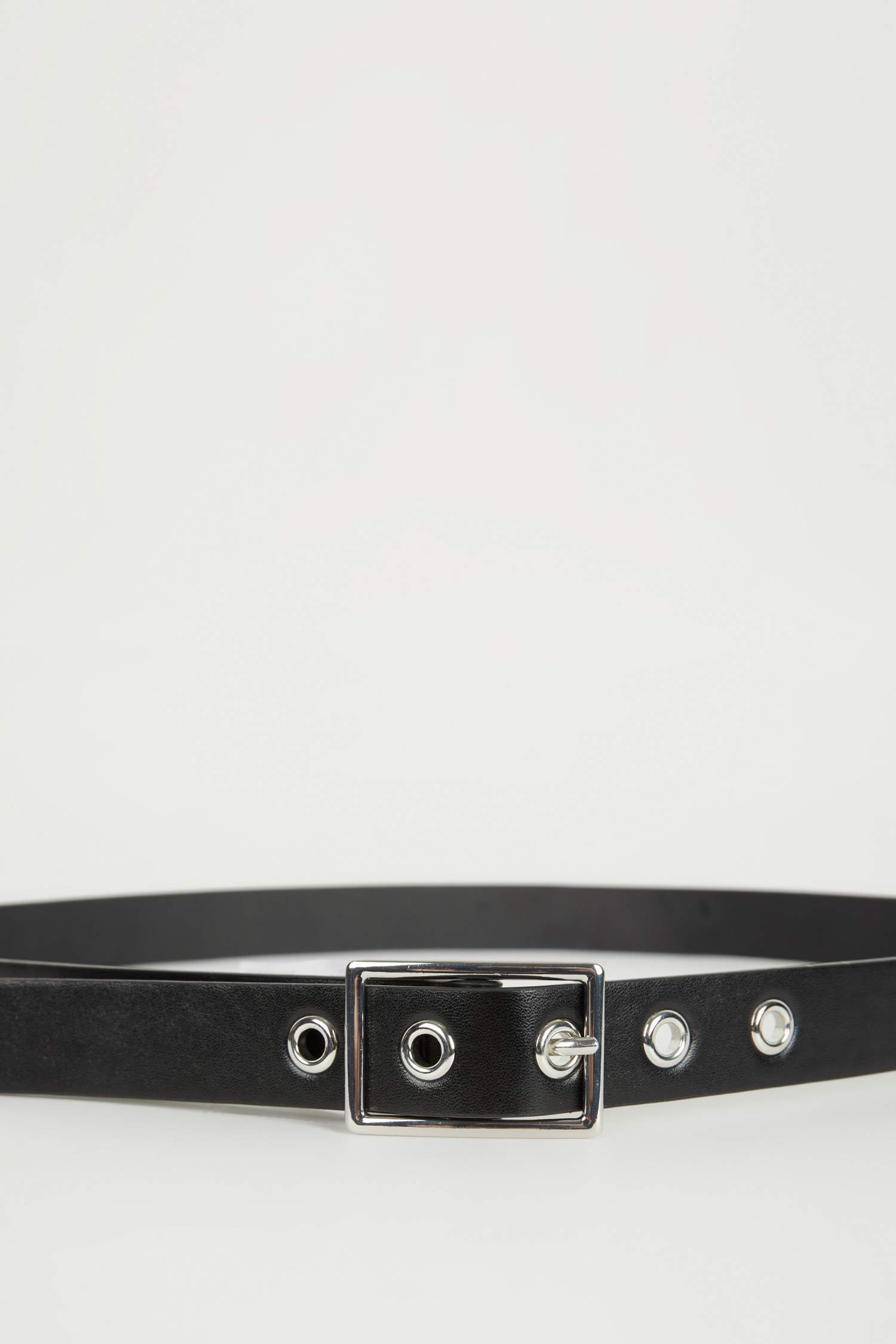 Kadın Dikdörtgen Toka Suni Deri Günlük Kemer