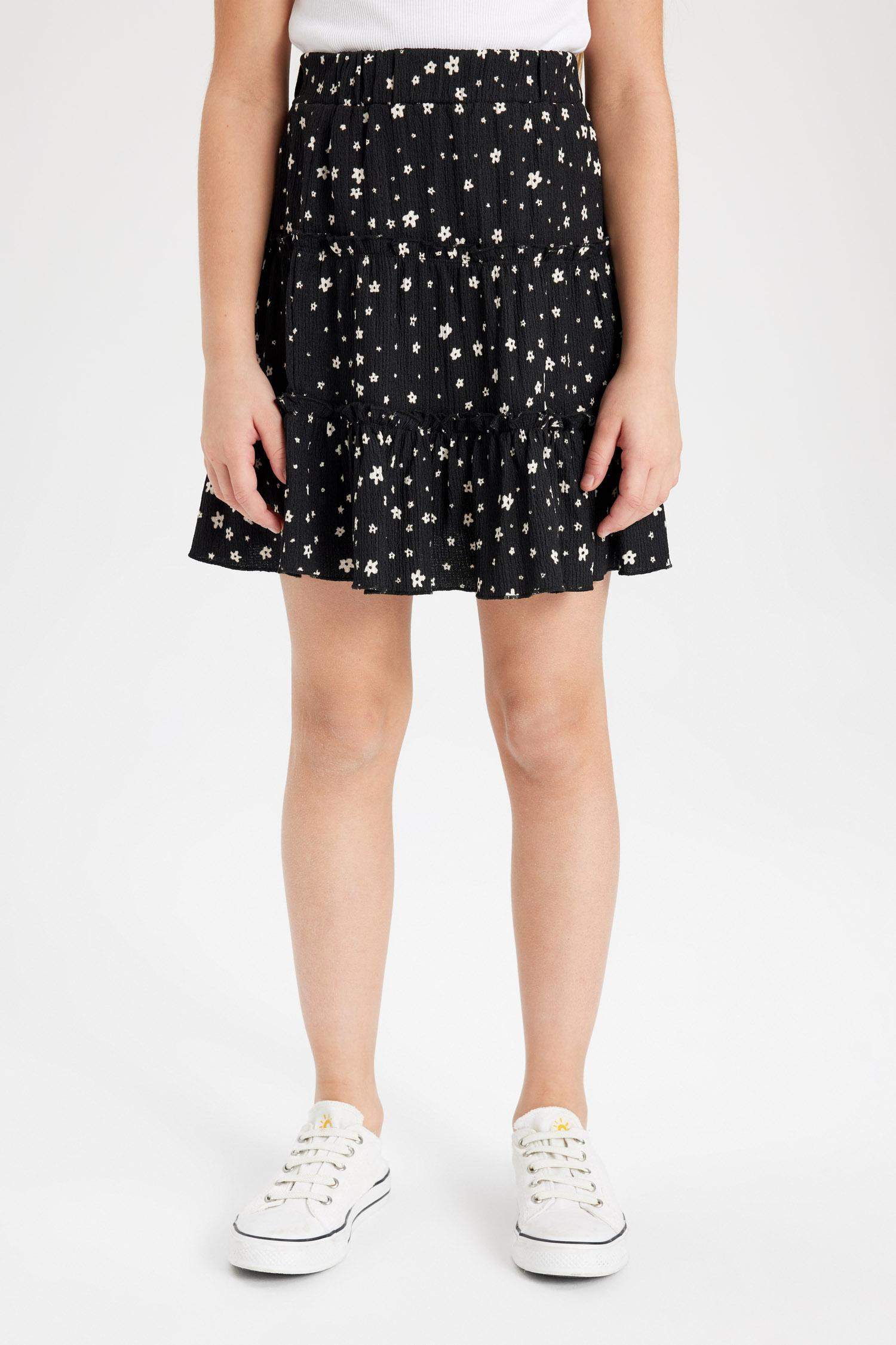 تنورة بناتي منقوش