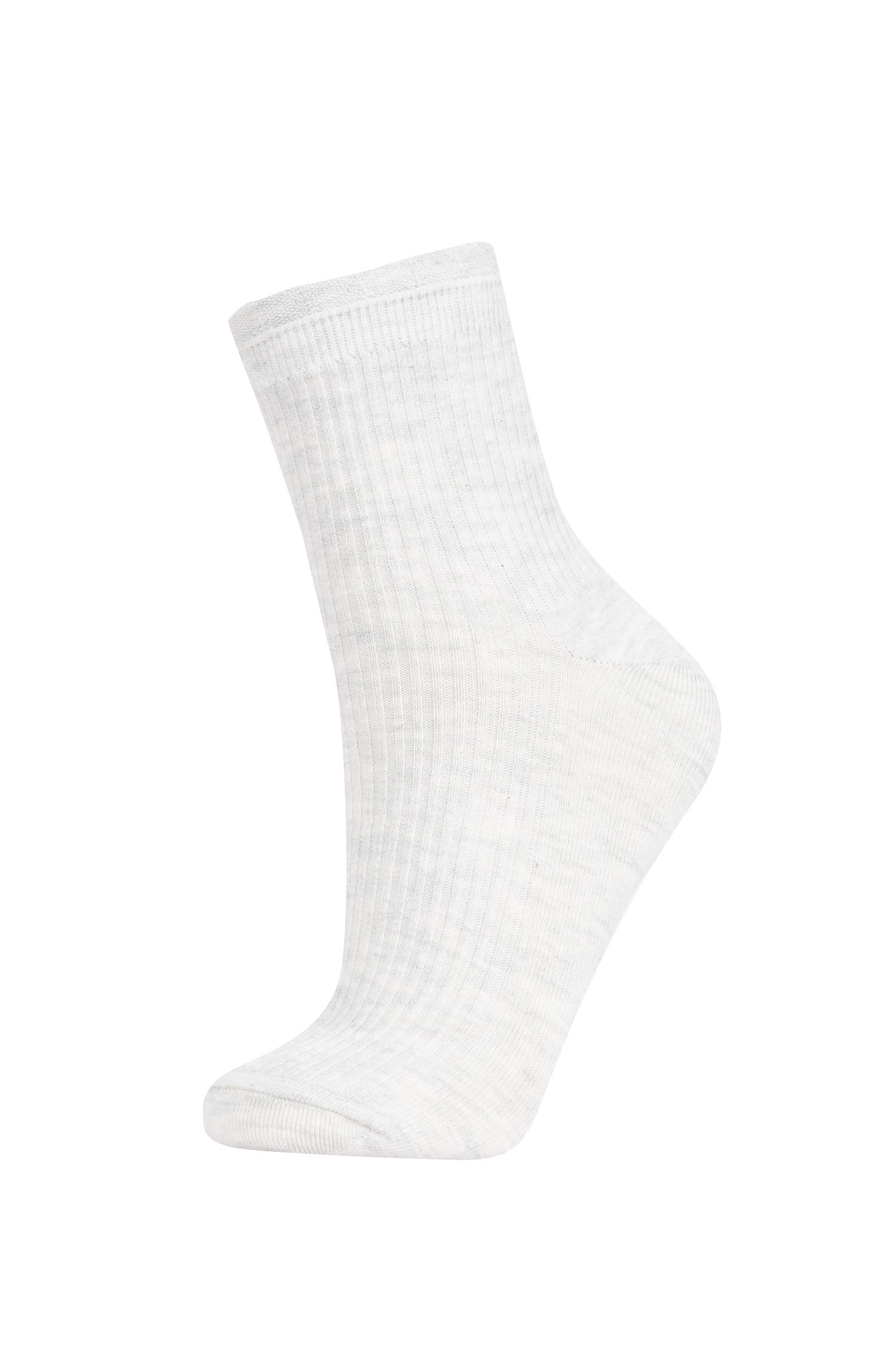 Kadın 3'lü Pamuklu Soket Çorap