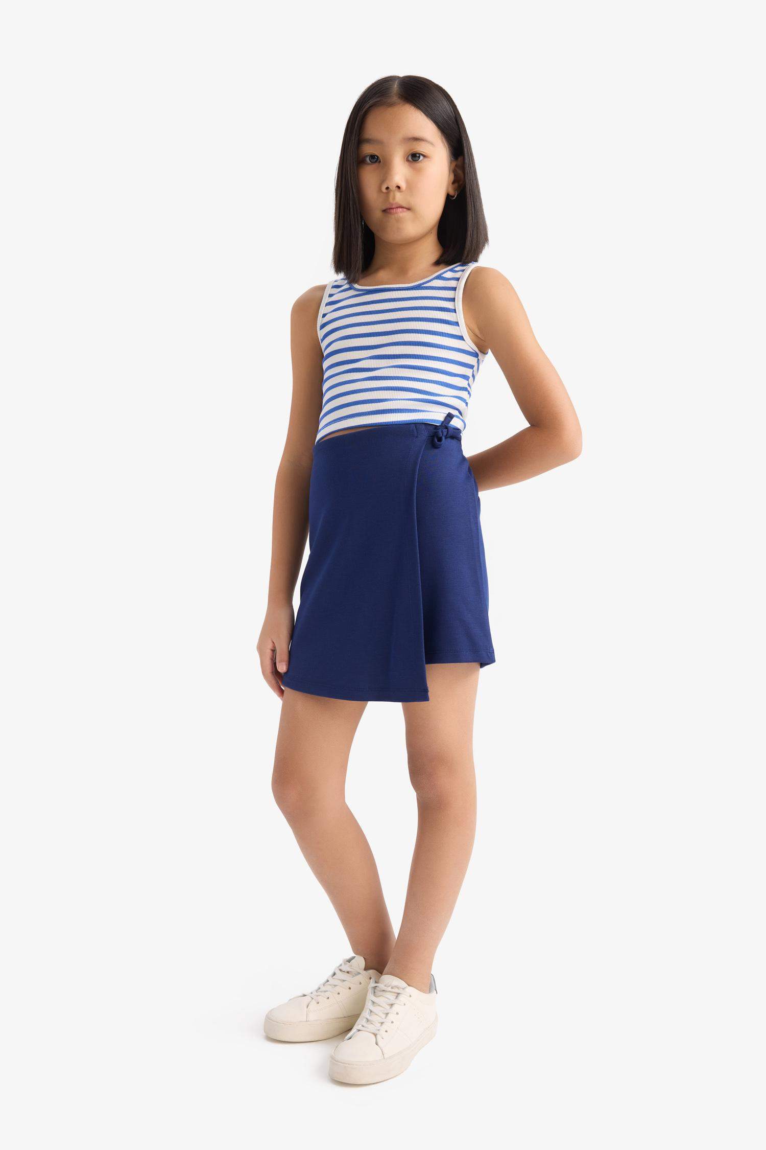 Kız Çocuk Basic Düz Şort Etek