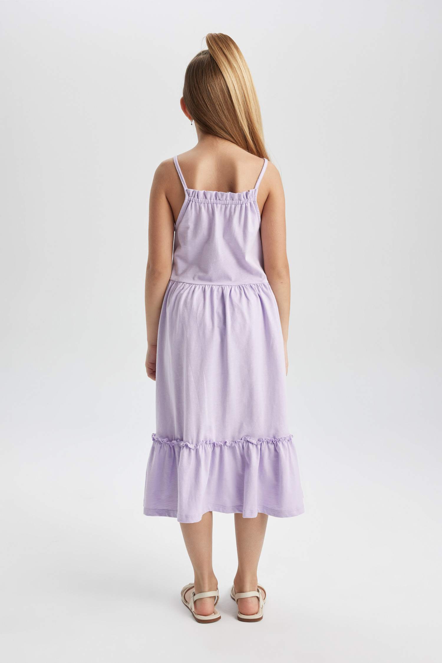 Kız Çocuk Askılı Elbise