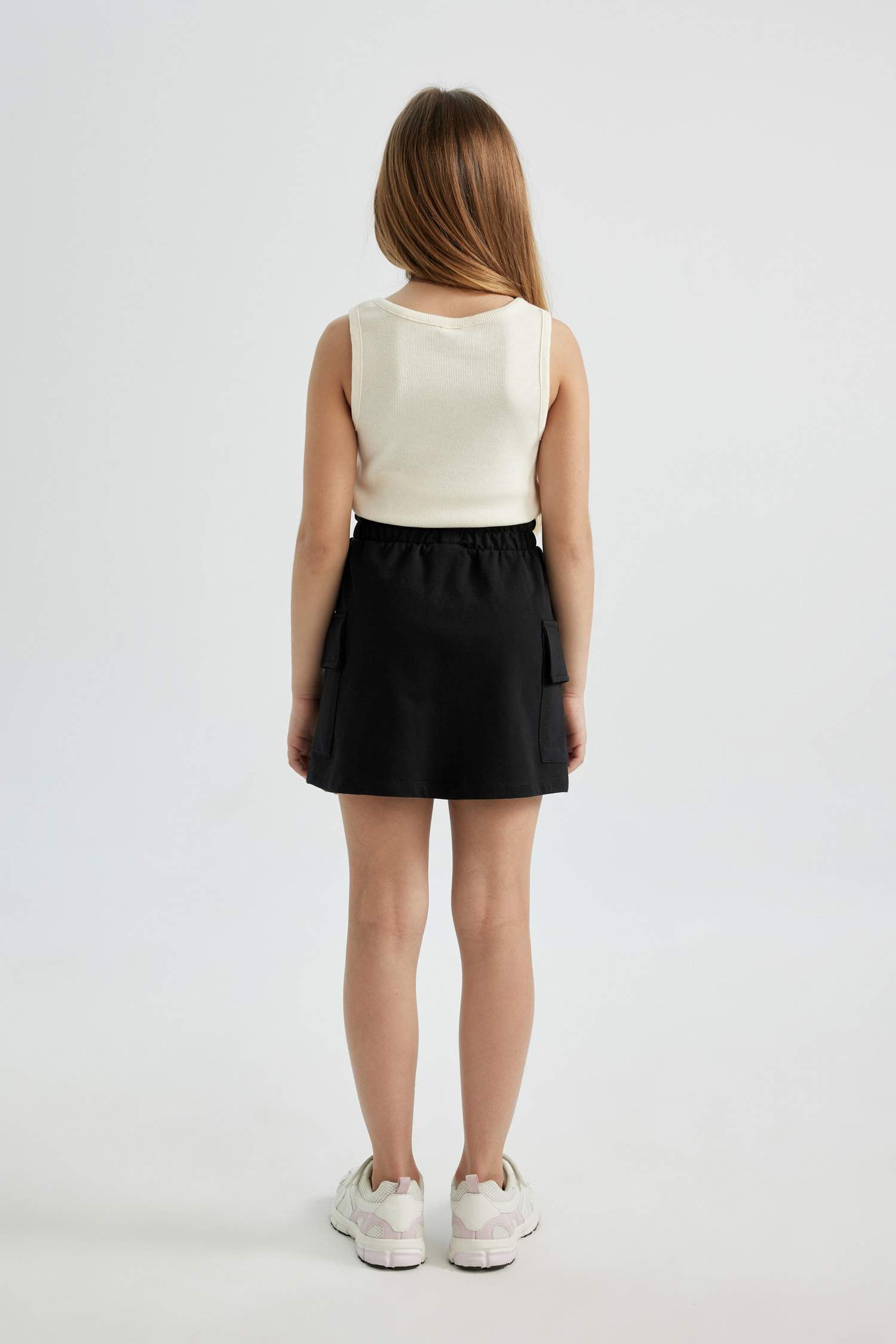 تنورة بناتي من قماش سويت شيرت