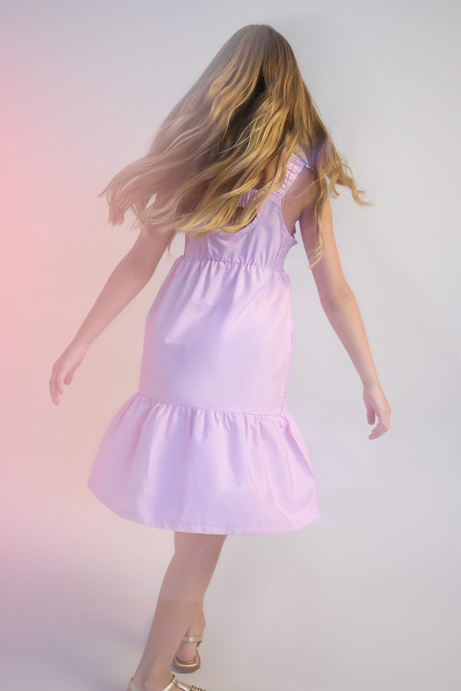 Girl Poplin Sleeveless Dress