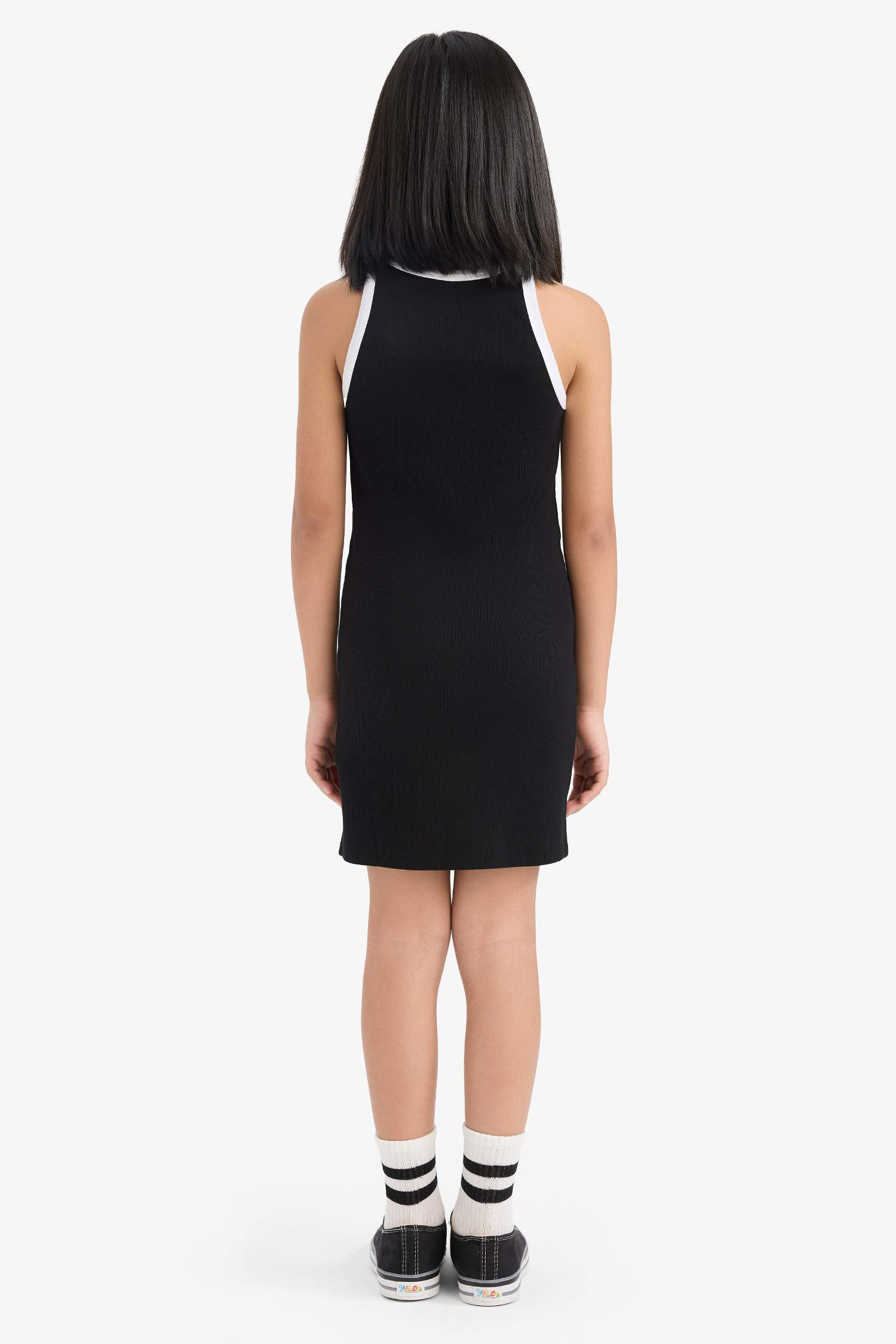 Қыздарға жеңсіз Трикотаж көйлек