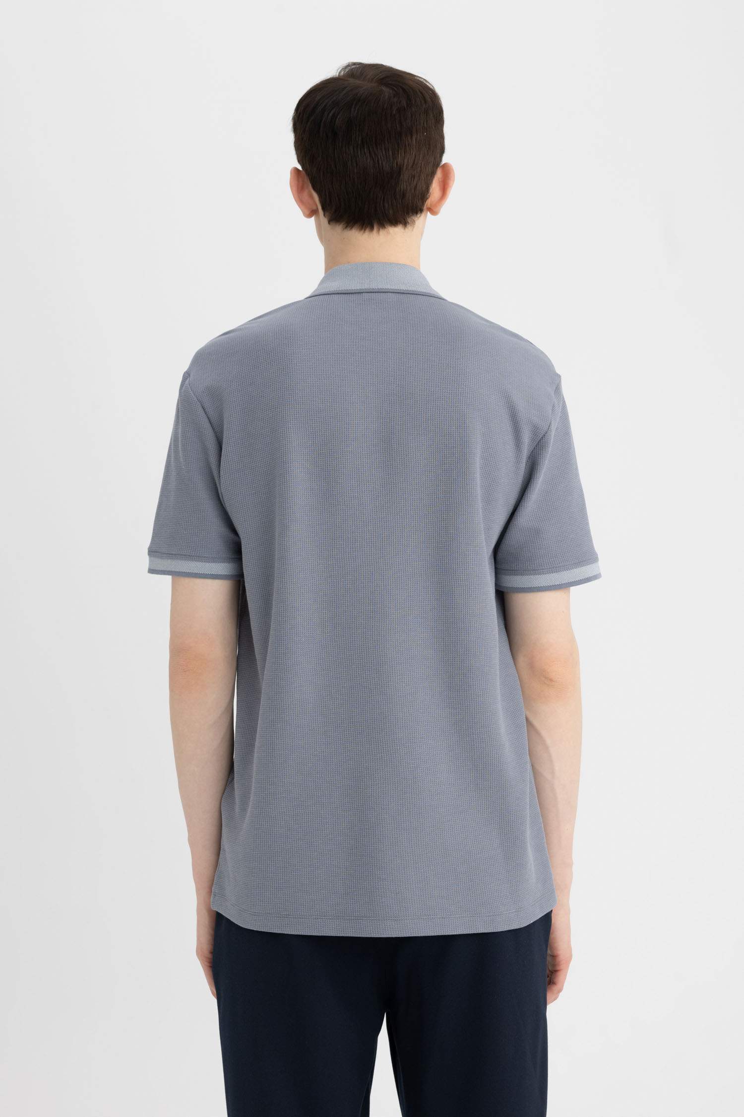 New Regular Fit Short Sleeve Basic Polo T-Shirt