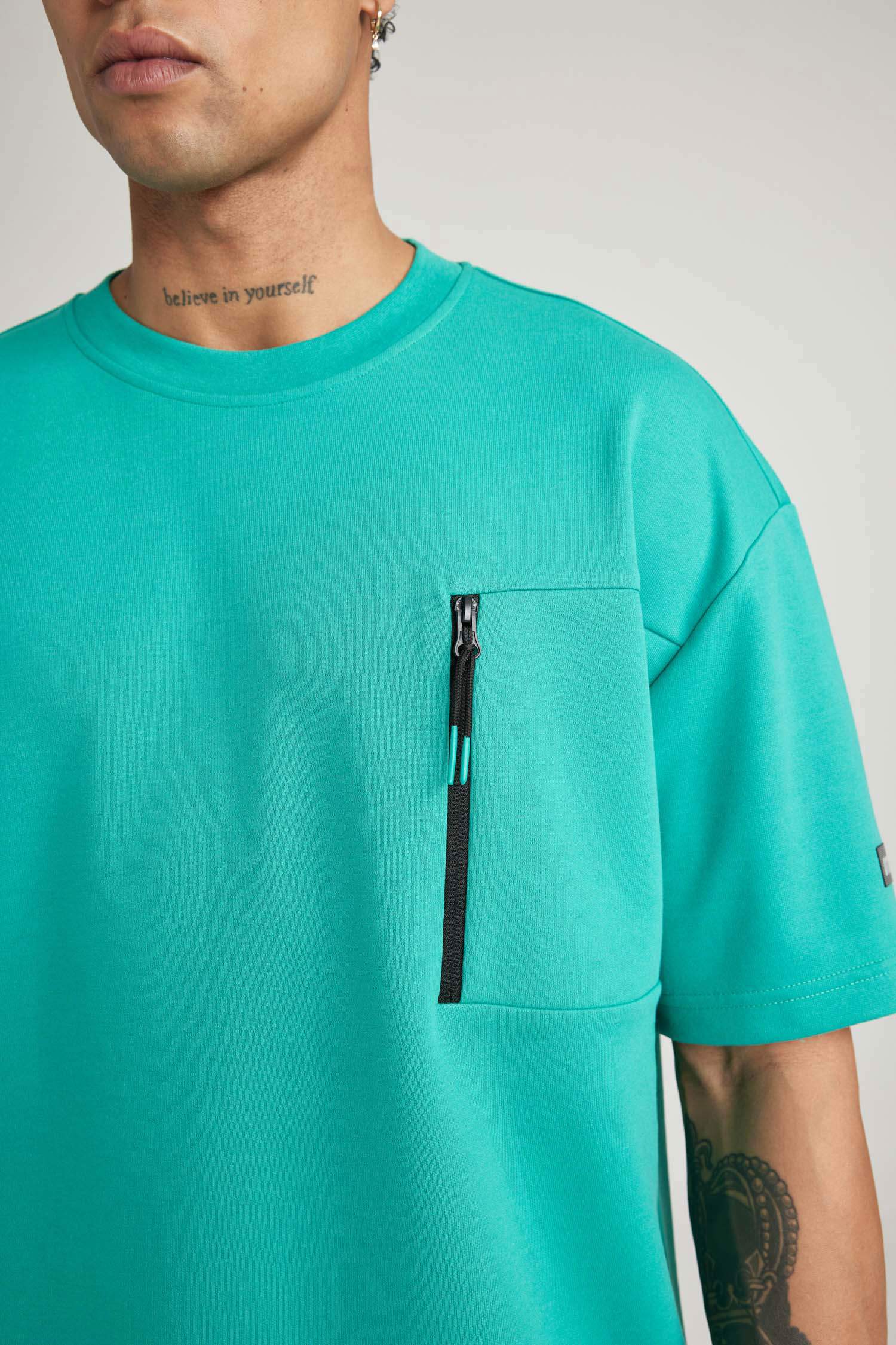 DeFactoFit Oversize Fit Crew Neck Printed T-Shirt