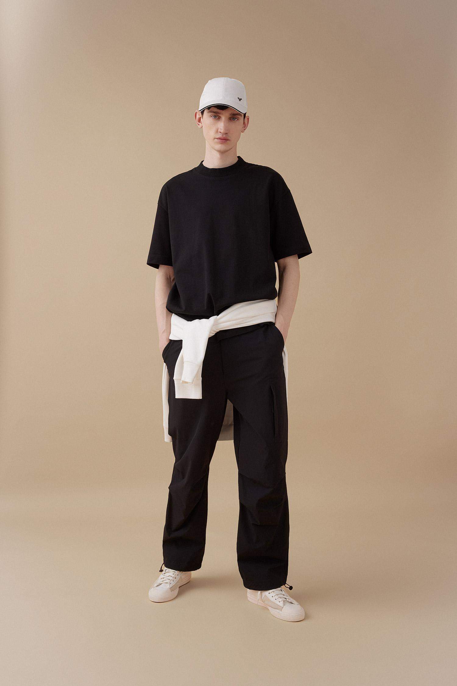 Yazlık Pantolon Relax Fit Rahat Kesim Kargo Cepli Beli Paçası Lastikli