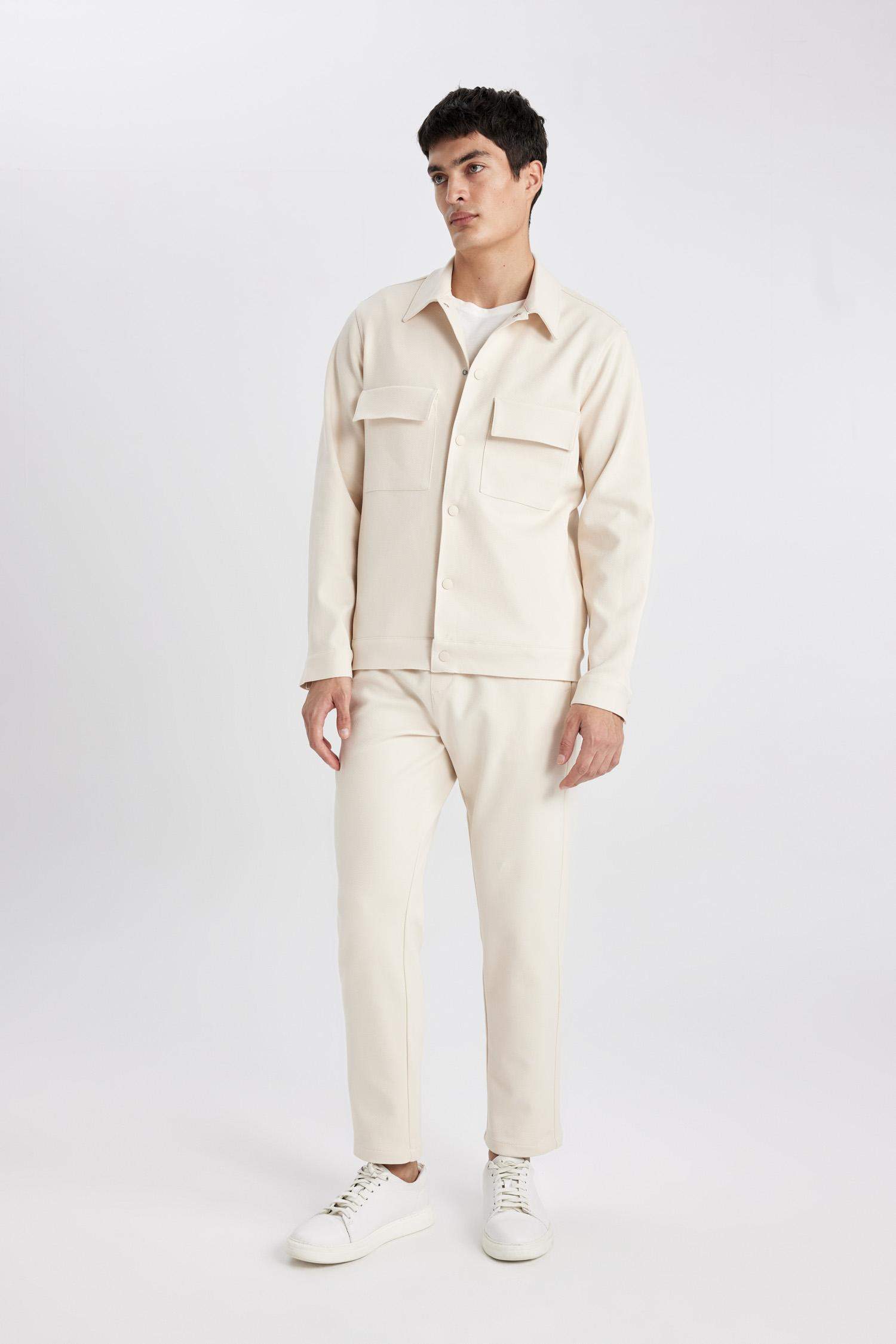 Yazlık Jogger Pantolon Relax Fit Rahat Kesim Düz Paça Cepli Beli Bağcıklı