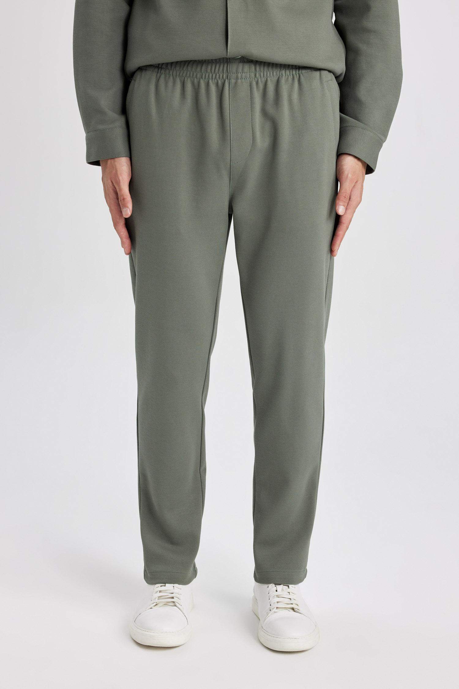 Yazlık Jogger Pantolon Relax Fit Rahat Kesim Düz Paça Cepli Beli Bağcıklı