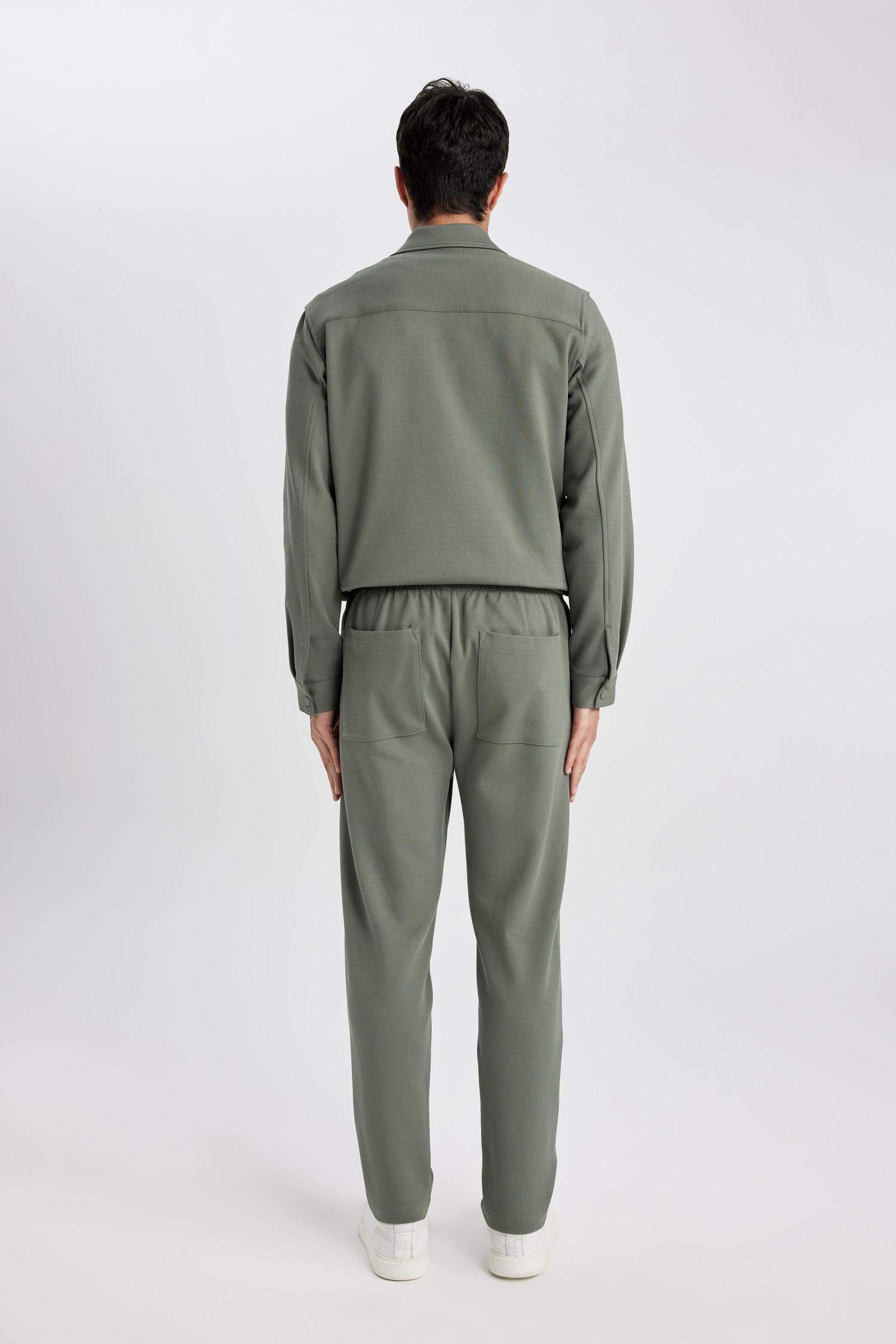 Yazlık Jogger Pantolon Relax Fit Rahat Kesim Düz Paça Cepli Beli Bağcıklı