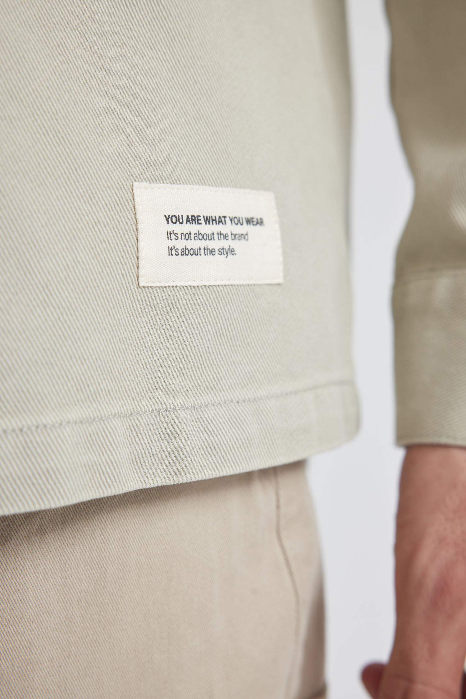 Relax Fit Polo Yaka Gömlek Ceket