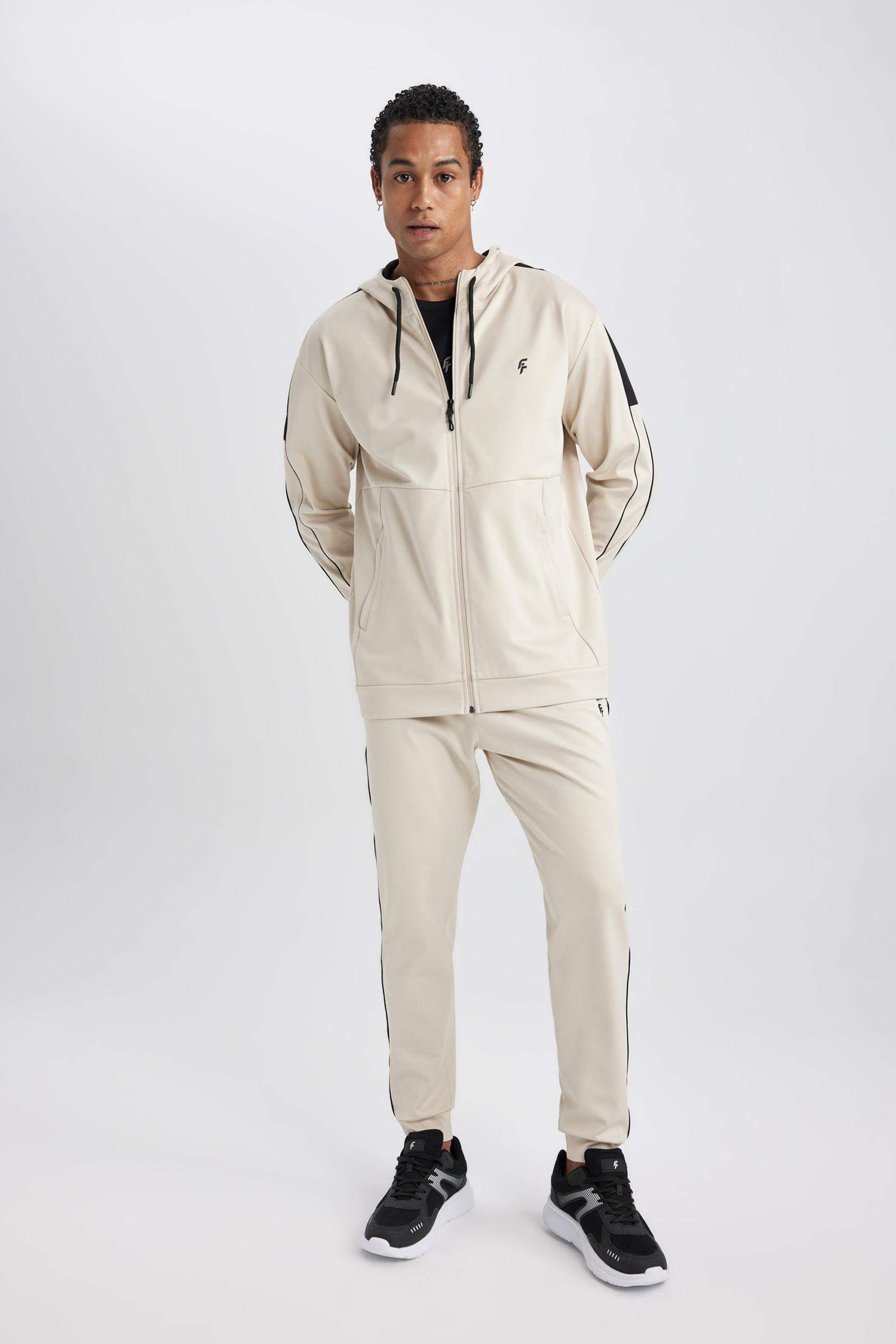 Standart Fit İnce Jogger Eşofman Altı Skuba Dalgıç Kumaş Sporcu Beli Lastikli