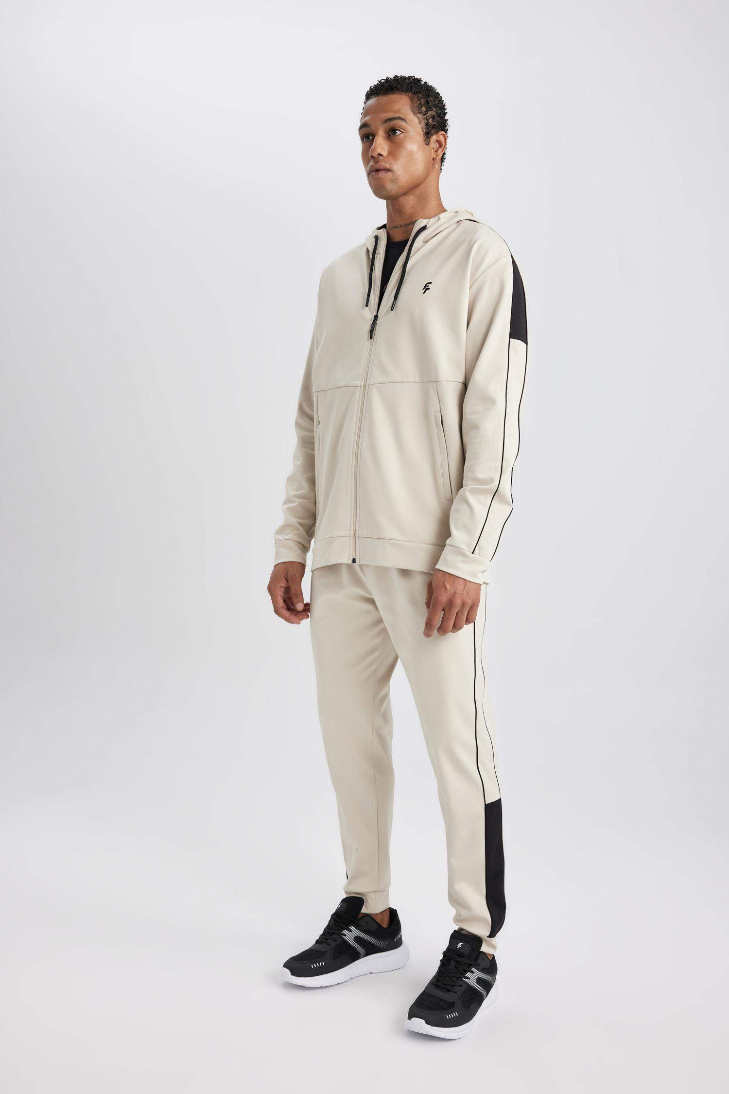 Standart Fit İnce Jogger Eşofman Altı Skuba Dalgıç Kumaş Sporcu Beli Lastikli