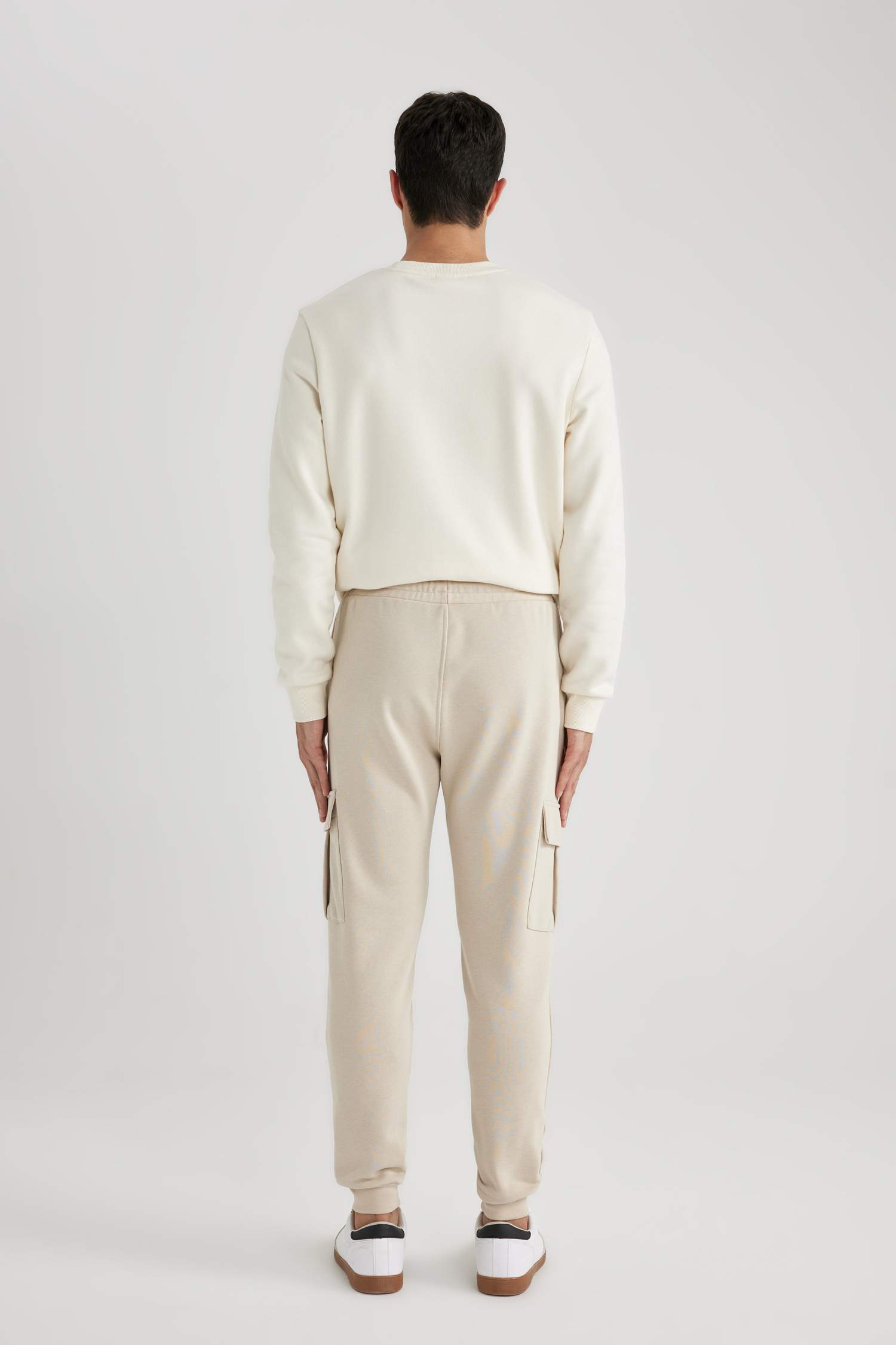 Slim Fit Rib Hem With Cargo Pocket Trousers