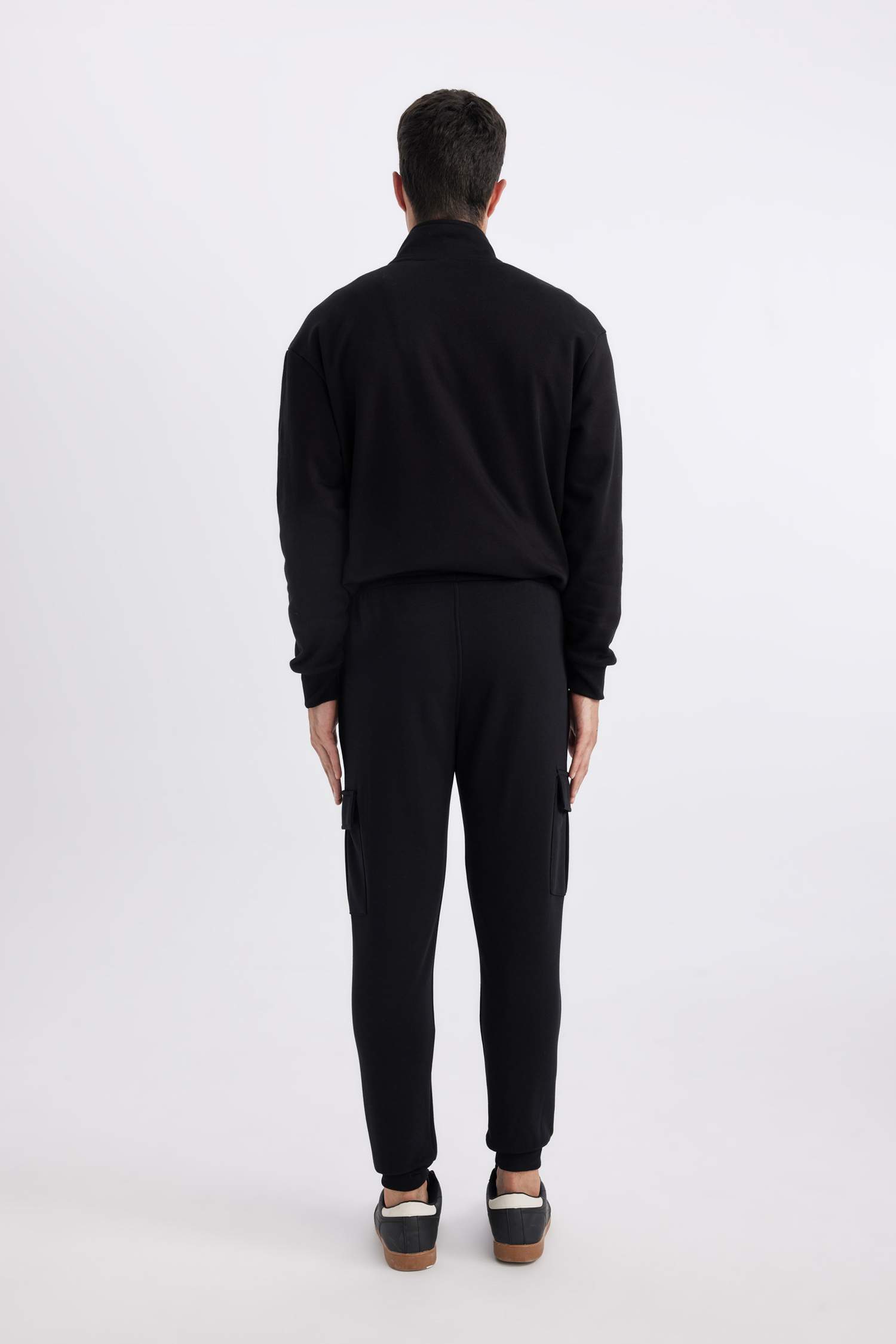 Slim Fit Rib Hem With Cargo Pocket Trousers