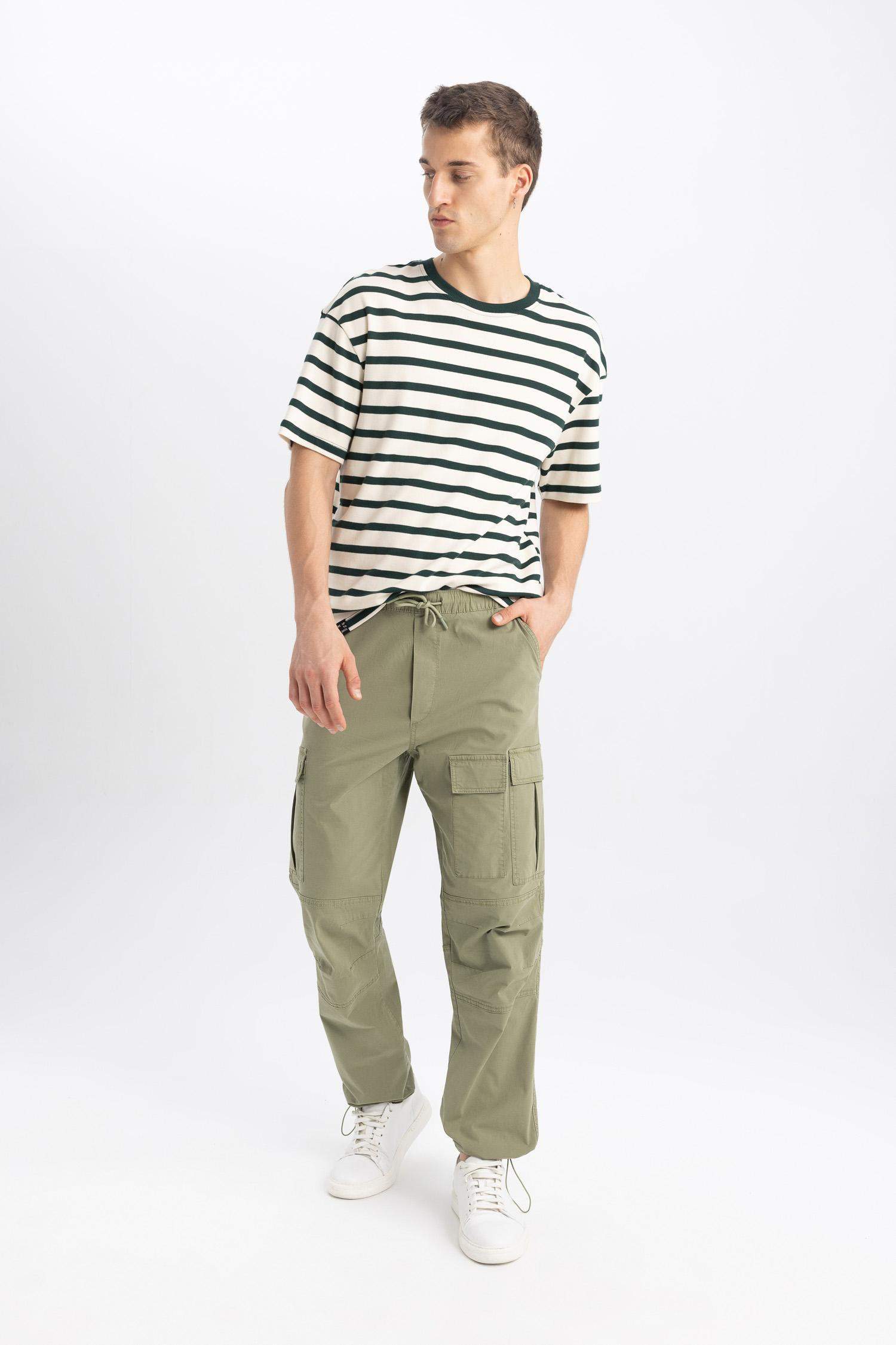 Relax Fit Regular Hem With Cargo Pocket Trousers