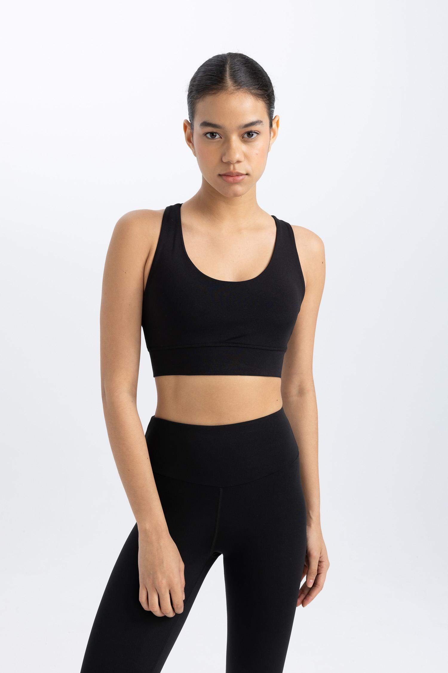 DeFactoFit Crew Neck Sports Heavy Fabric Bra