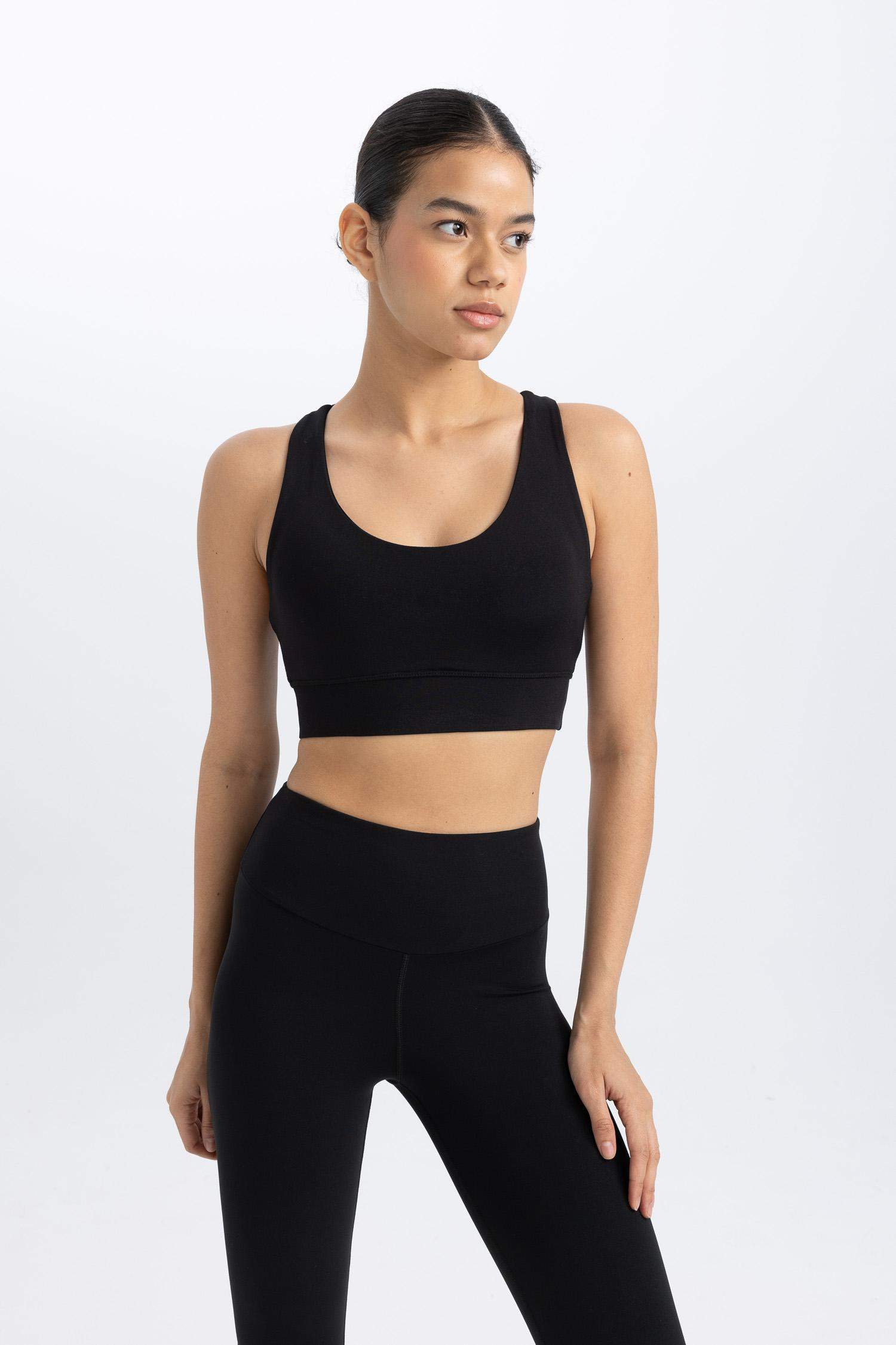 DeFactoFit Crew Neck Sports Heavy Fabric Bra