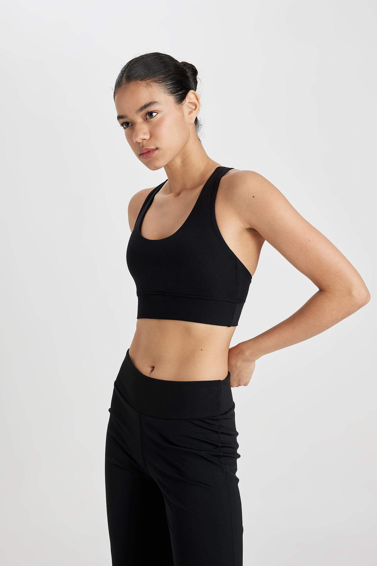 DeFactoFit Crew Neck Sports Heavy Fabric Bra