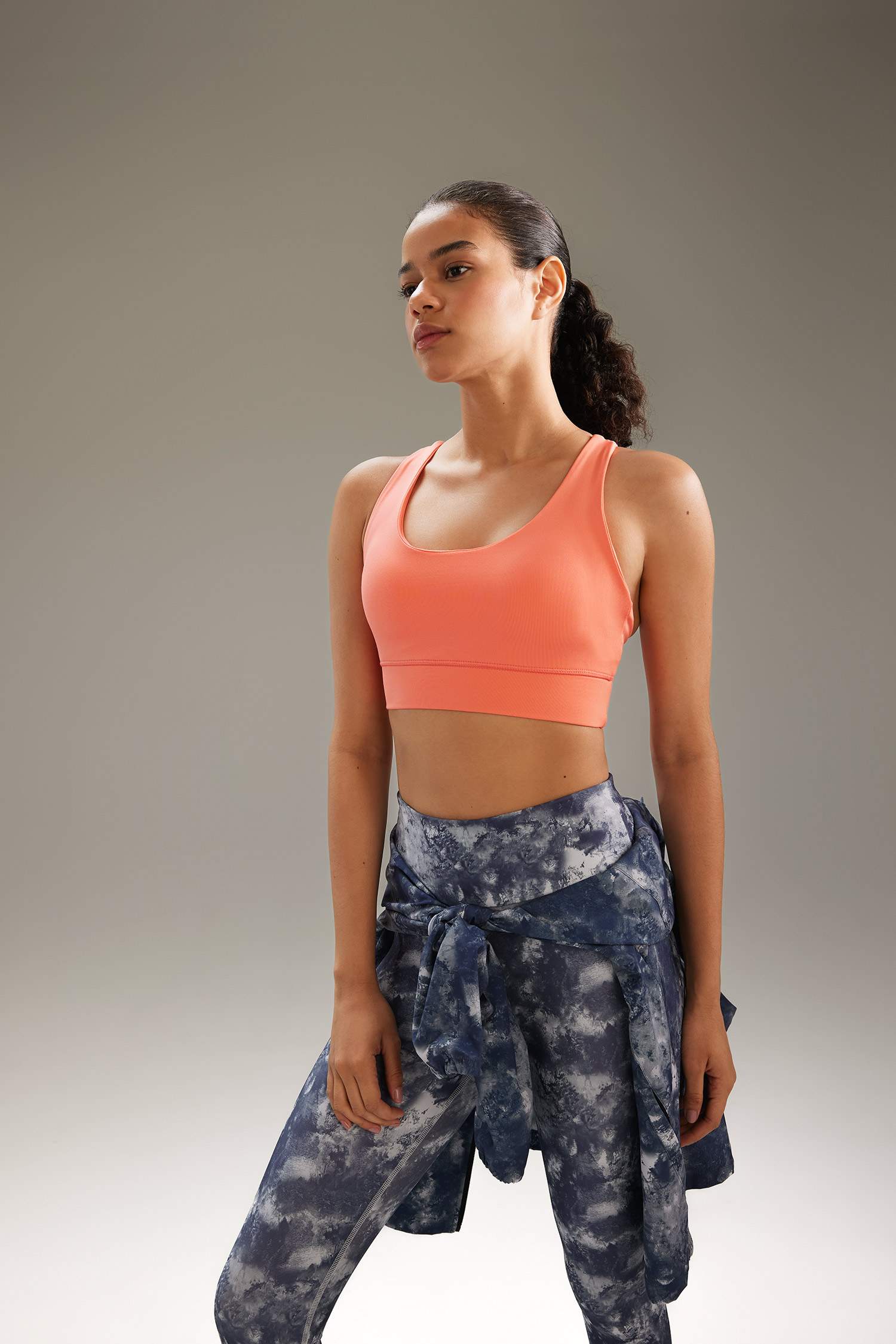 Bisiklet Yaka Sporcu Bra